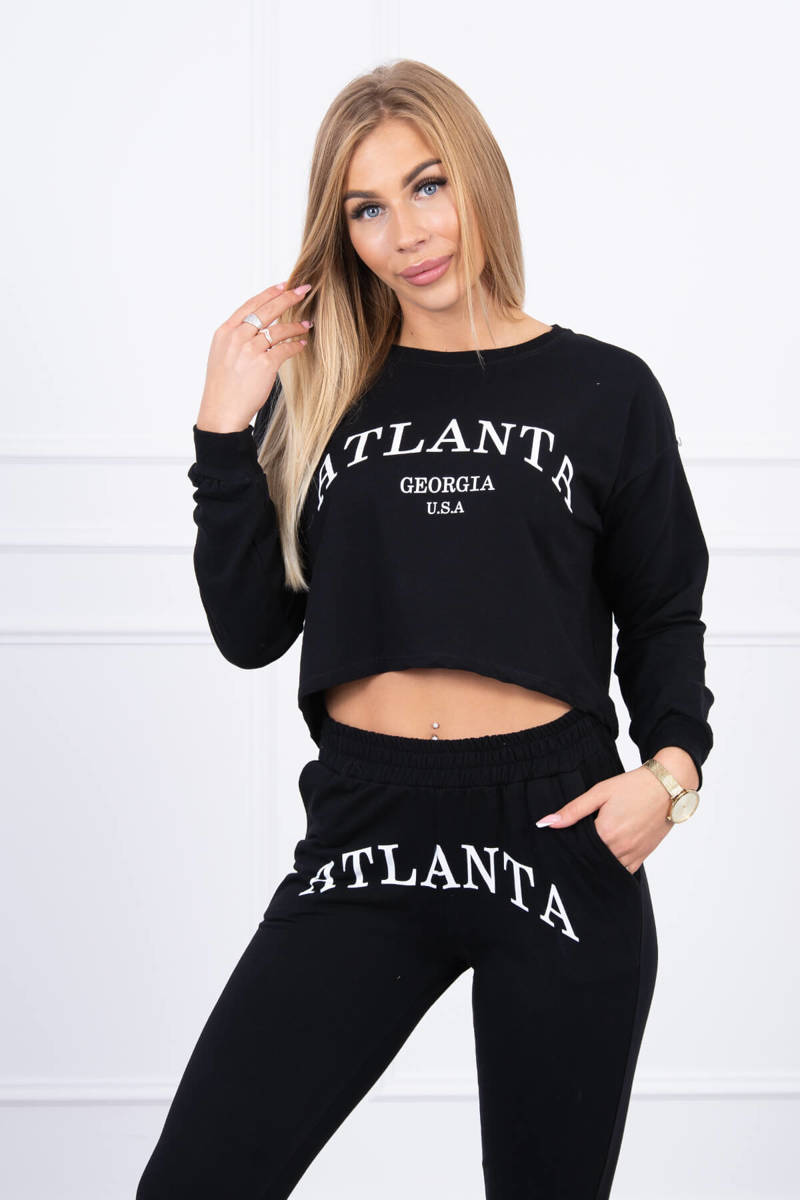 Set cu Atlanta de imprimare negru