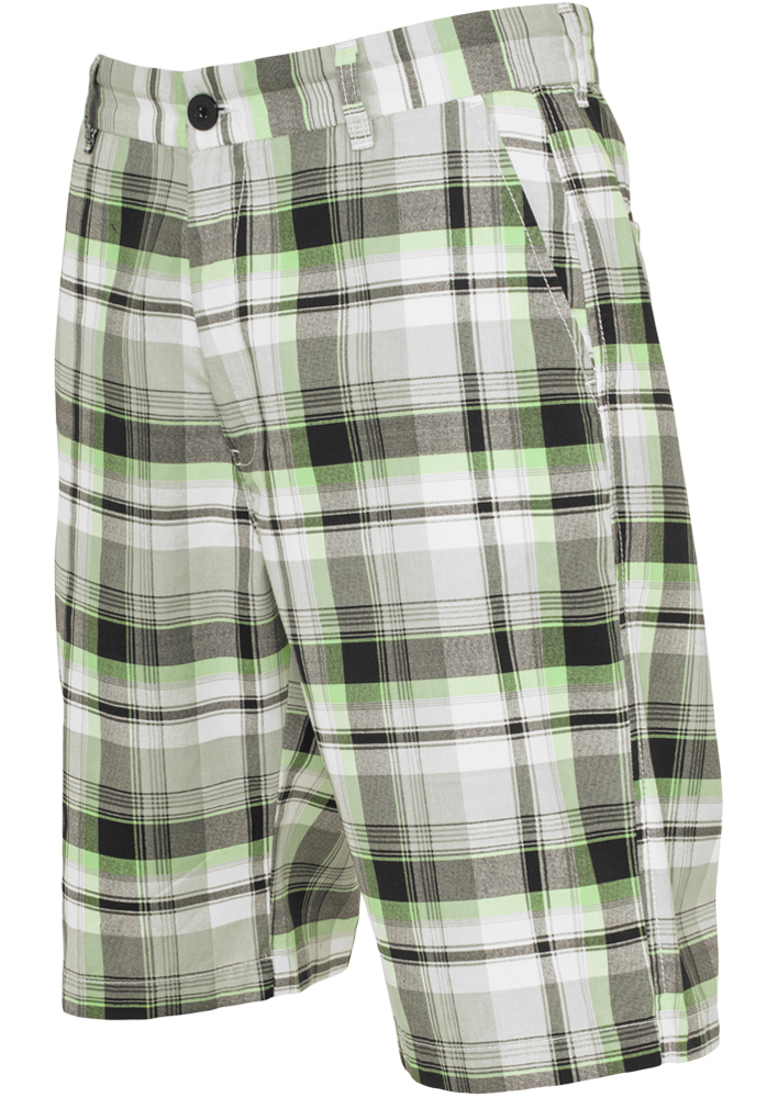 Big Checked Shorts Wht/blk/lg