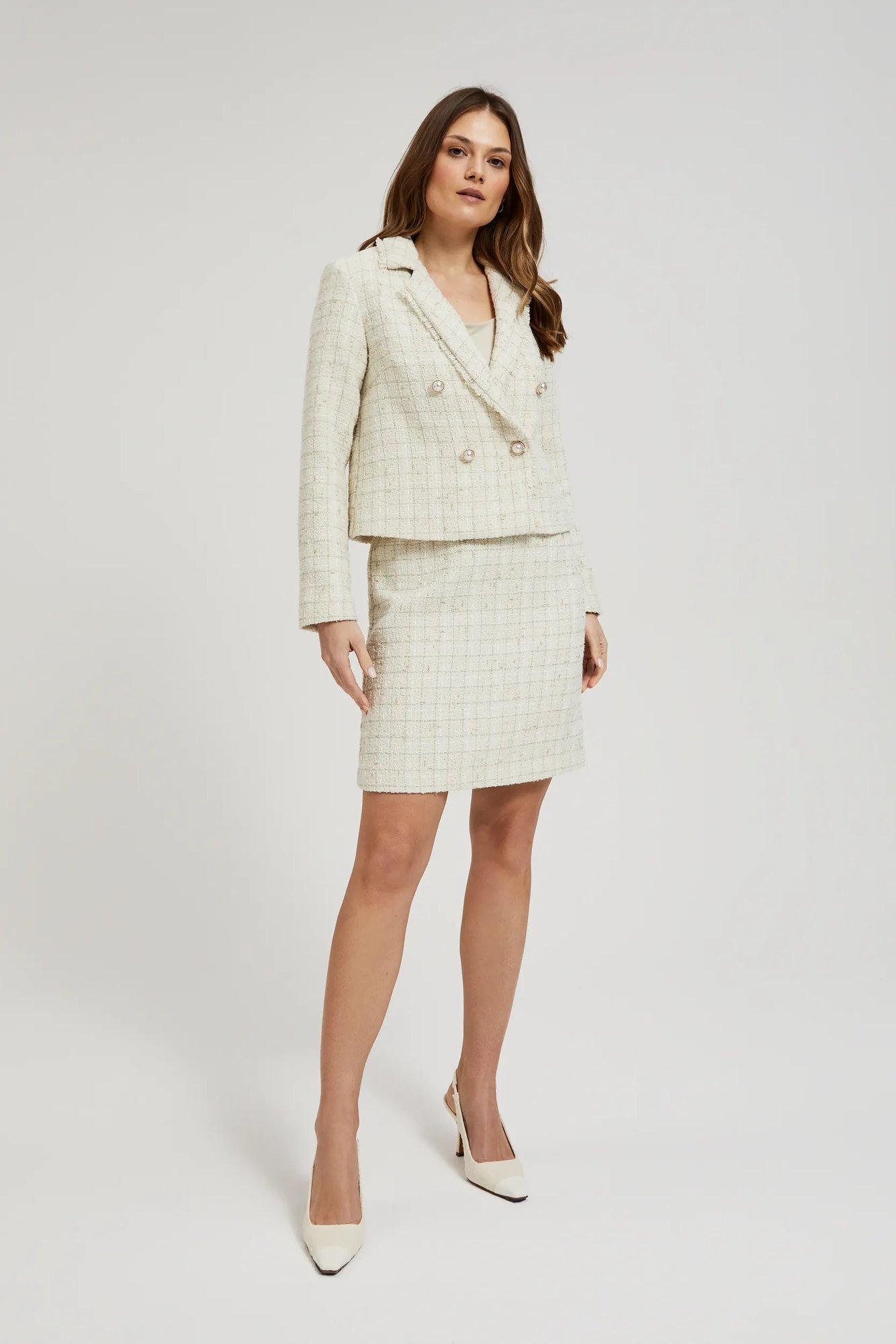 Women&#039;s blazer MOODO - ecru white