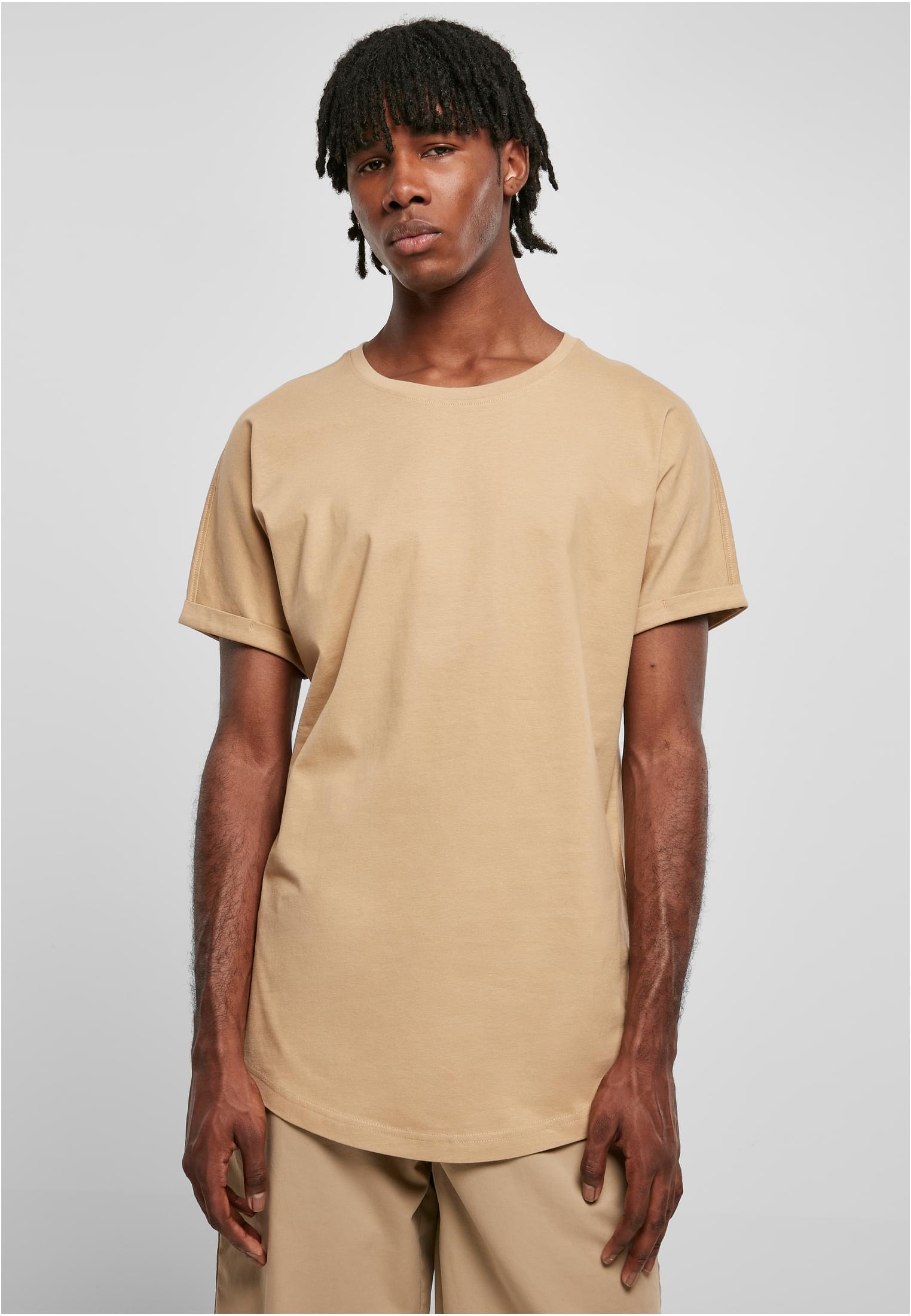 Long T-shirt Turnup Unionbeige