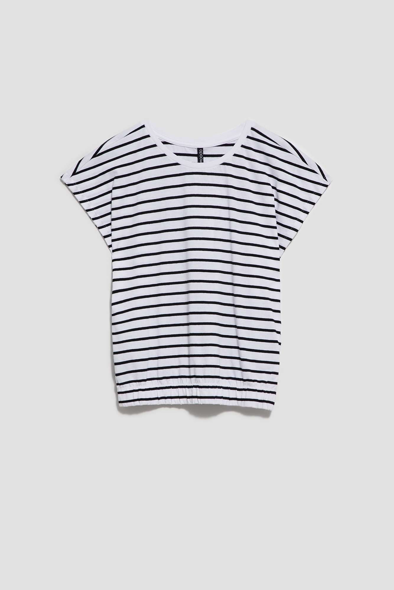 WOMEN'S T-SHIRT L-TS-3825 BÍLO_ČERNÉ