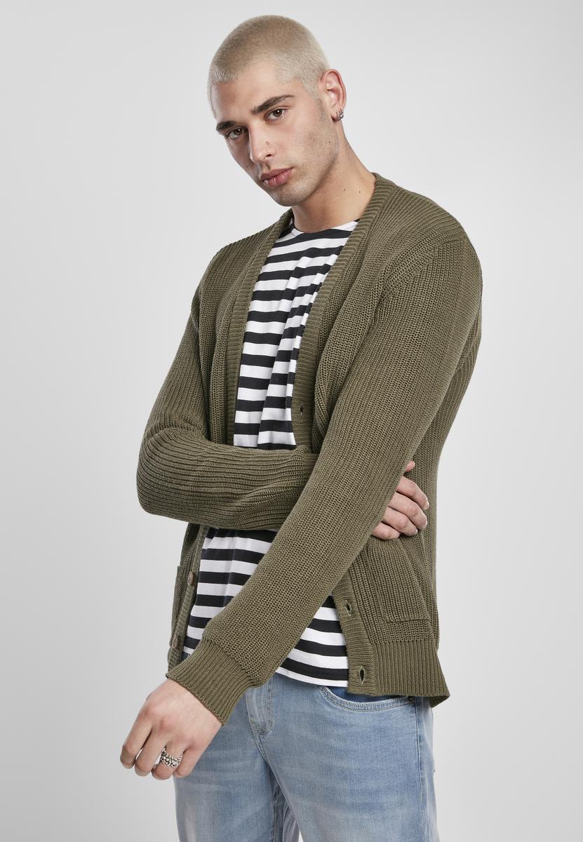 Boxy Cardigan Olive