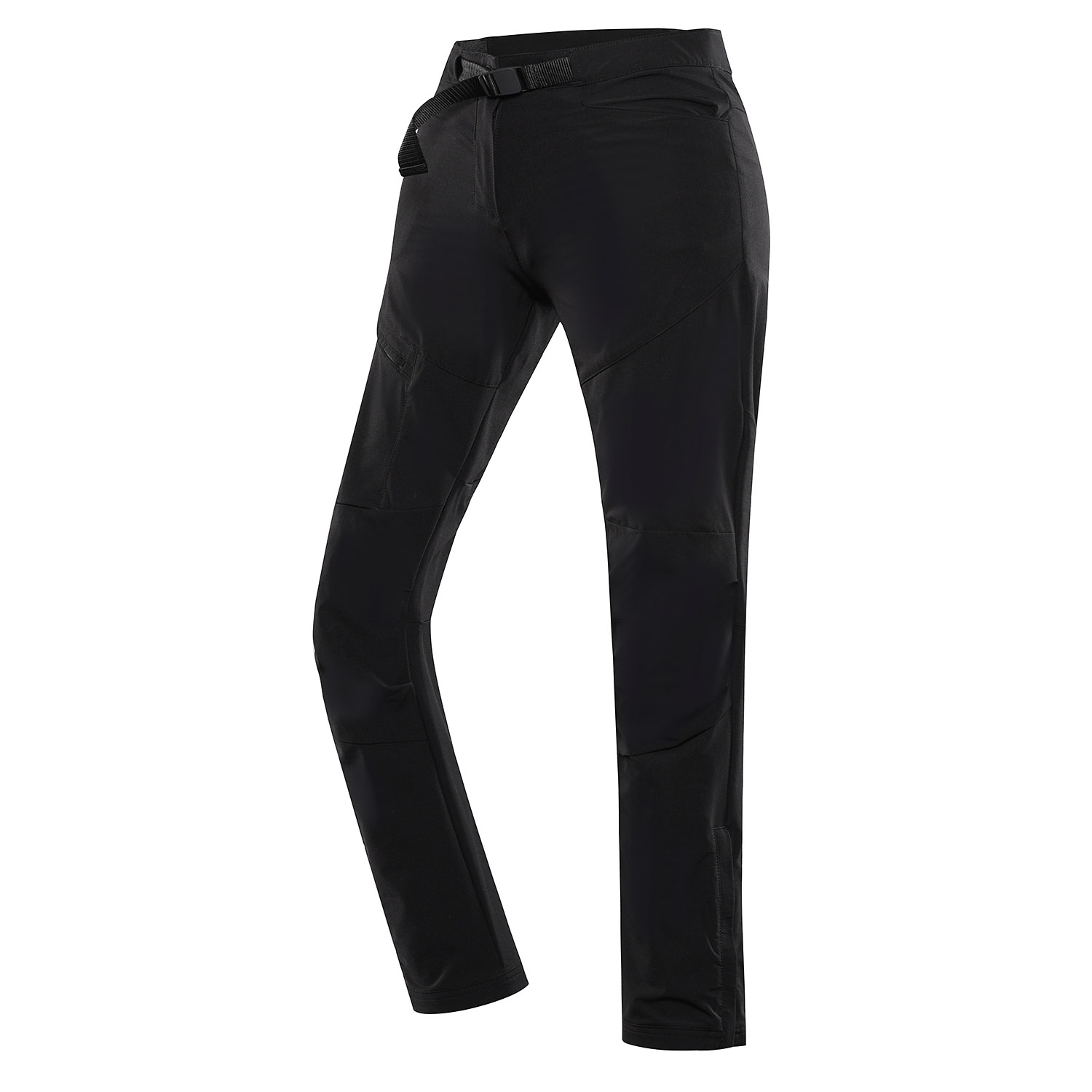 Women's softshell trousers with dwr finish ALPINE PRO AKANA black