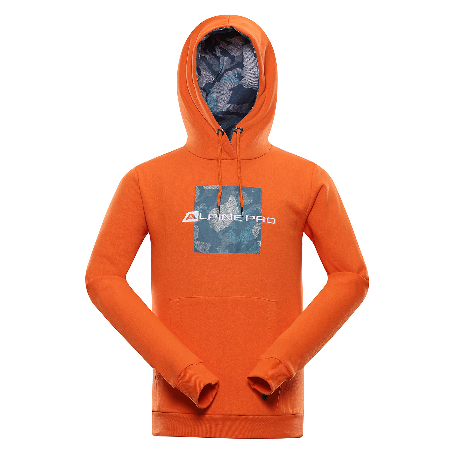 Men's Cotton Hoodie ALPINE PRO SEGIUS SPICY ORANGE PA Variant