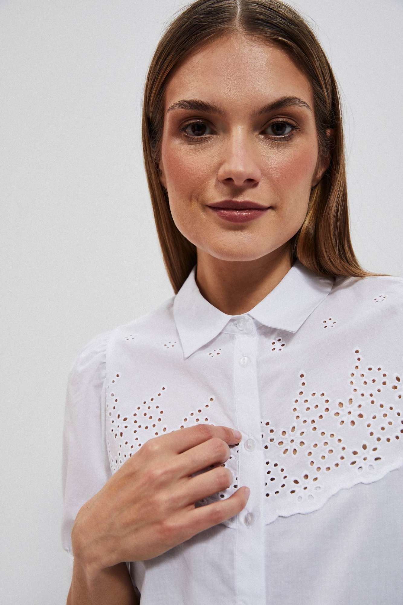 WOMEN'S SHIRT L-KO-4040 WHITE