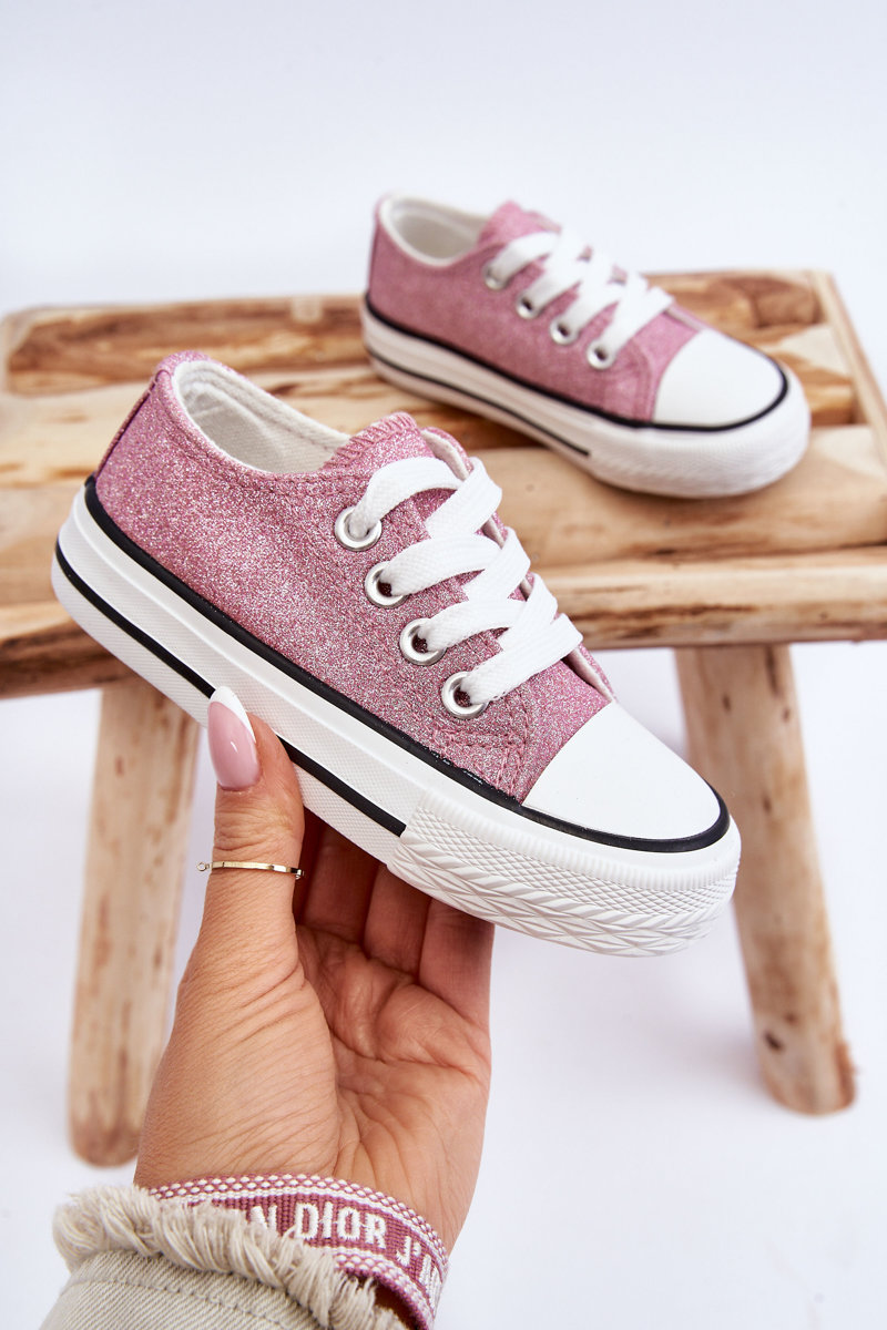 Kids Sneakers knotted Dirty pink Wella