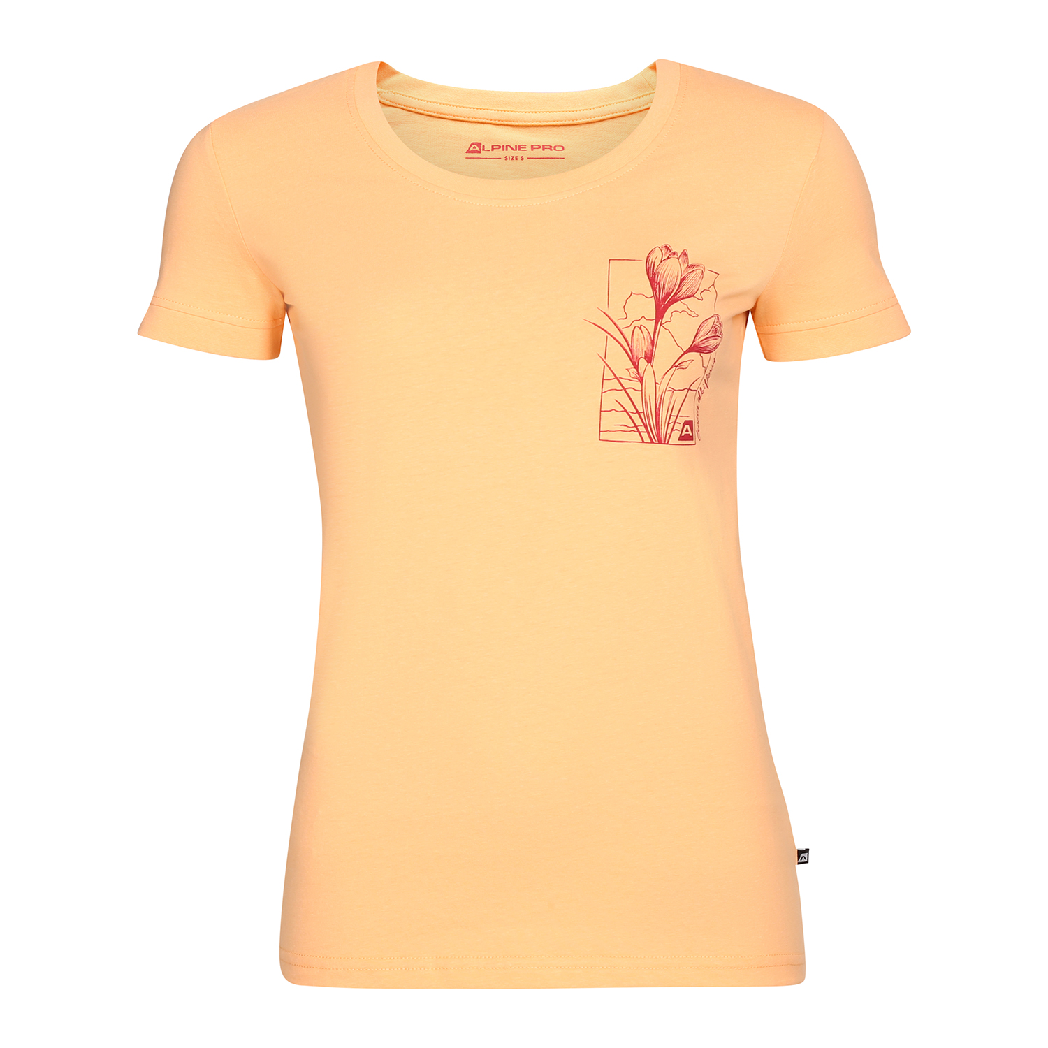 Women's T-shirt Made Of Organic Cotton ALPINE PRO TERMESA Peach Variant Pb