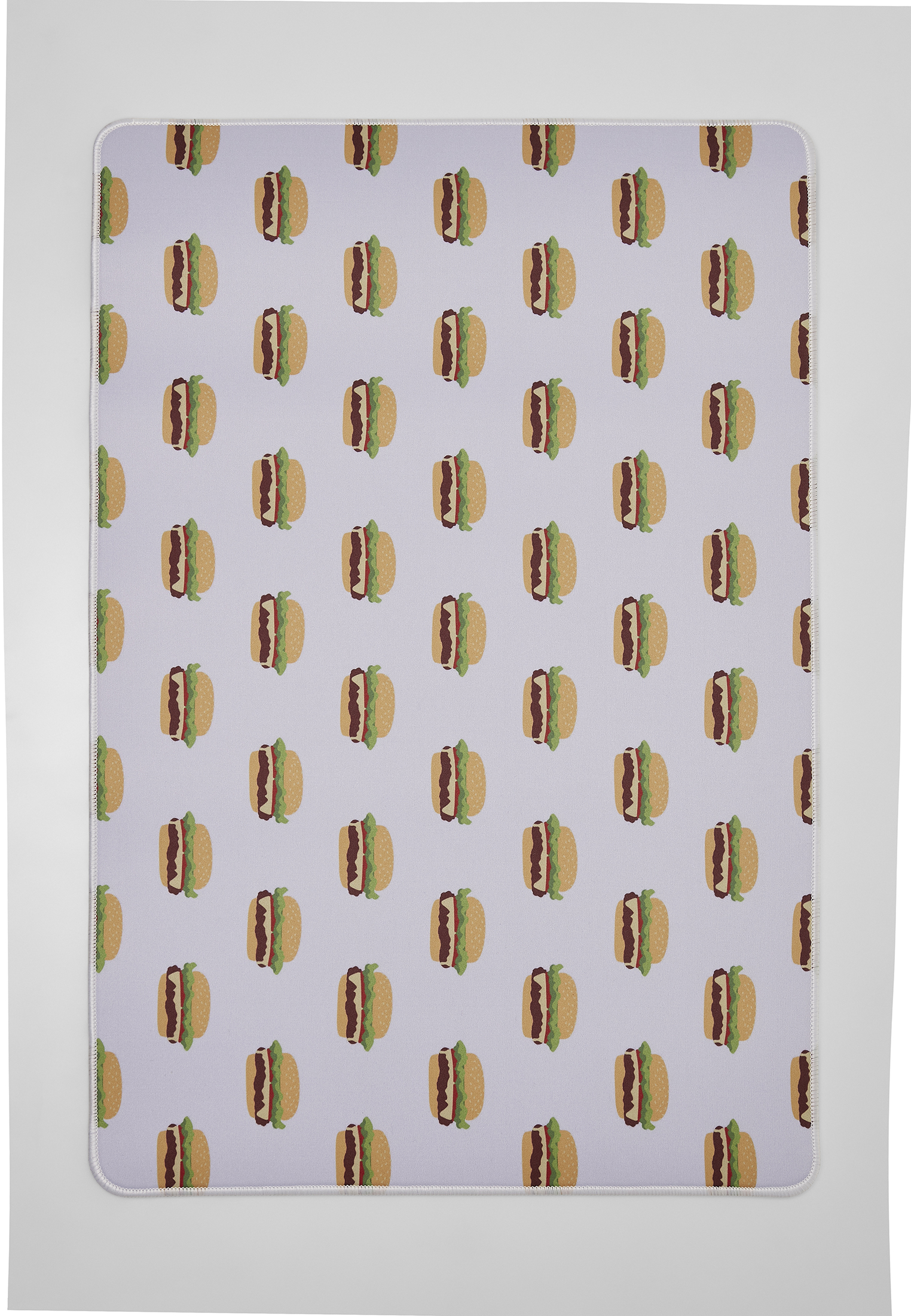 Burger Allover Desk Pad White/Multicolor