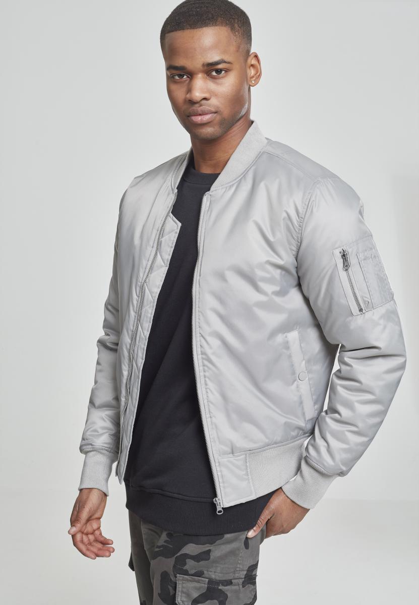 Basic Jacket Bomber Jacket V.Grey