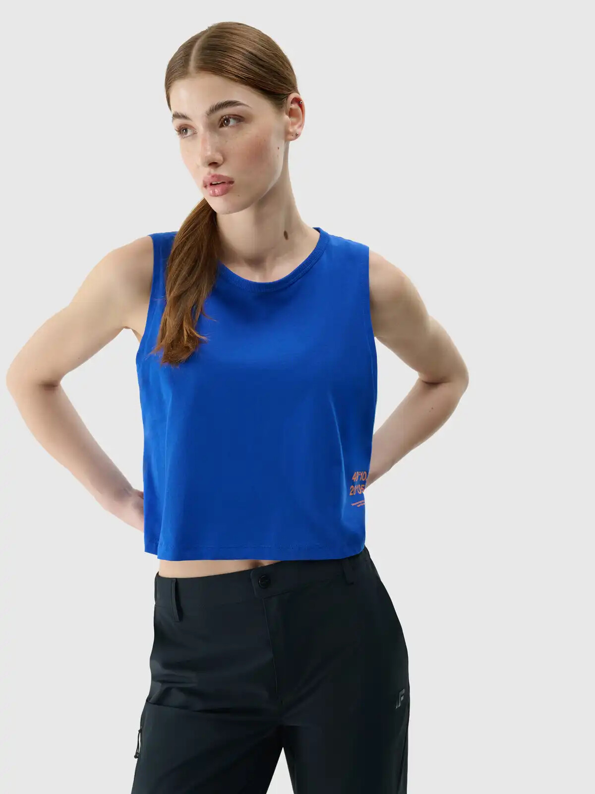 Womens cropped tank top 4F