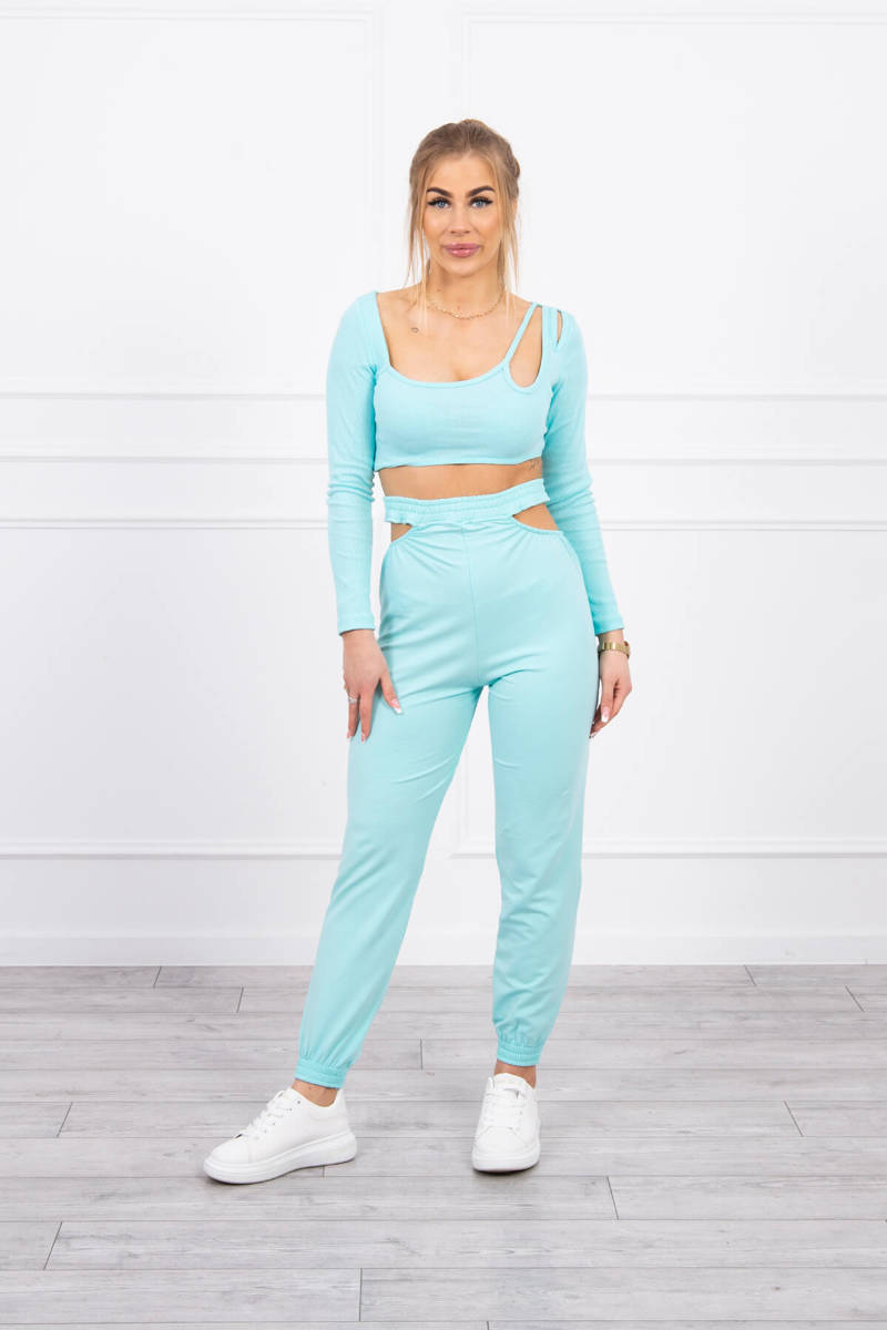 Set With Top Blouse Mint