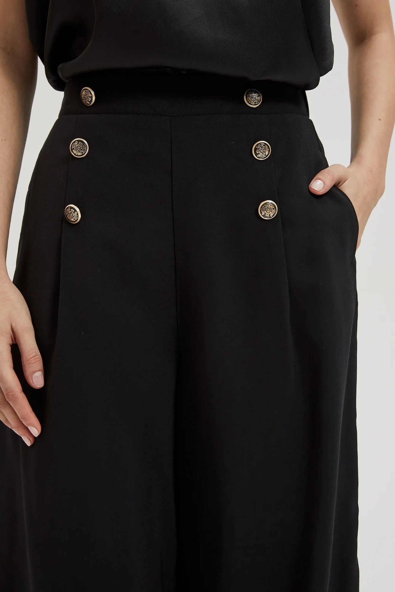 Women's trousers MOODO - black