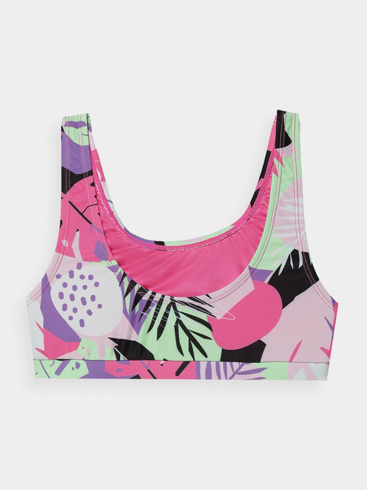 Girls' three-piece swimsuit 4F - multicolored