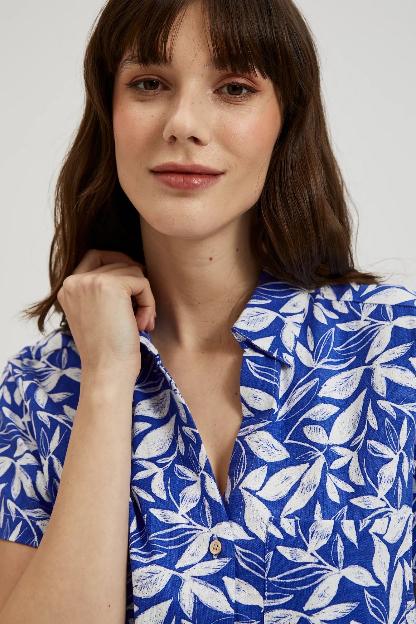 Women's shirt MOODO - light blue