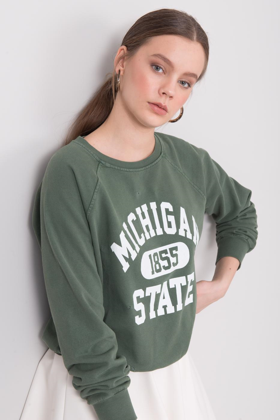 Tricou BSL Verde închis cu inscripție