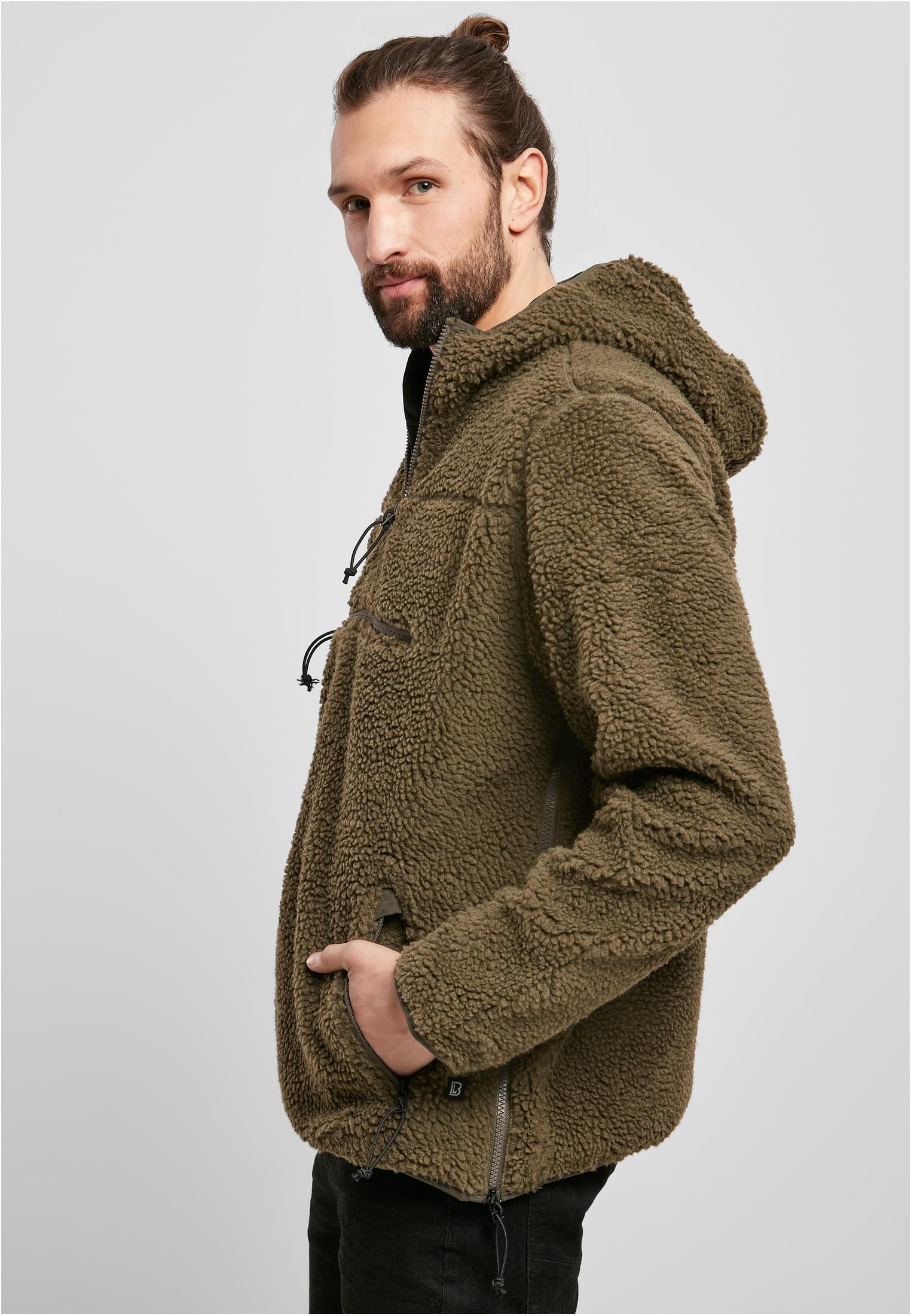 Teddyfleece Worker Pullover Jacket Olive