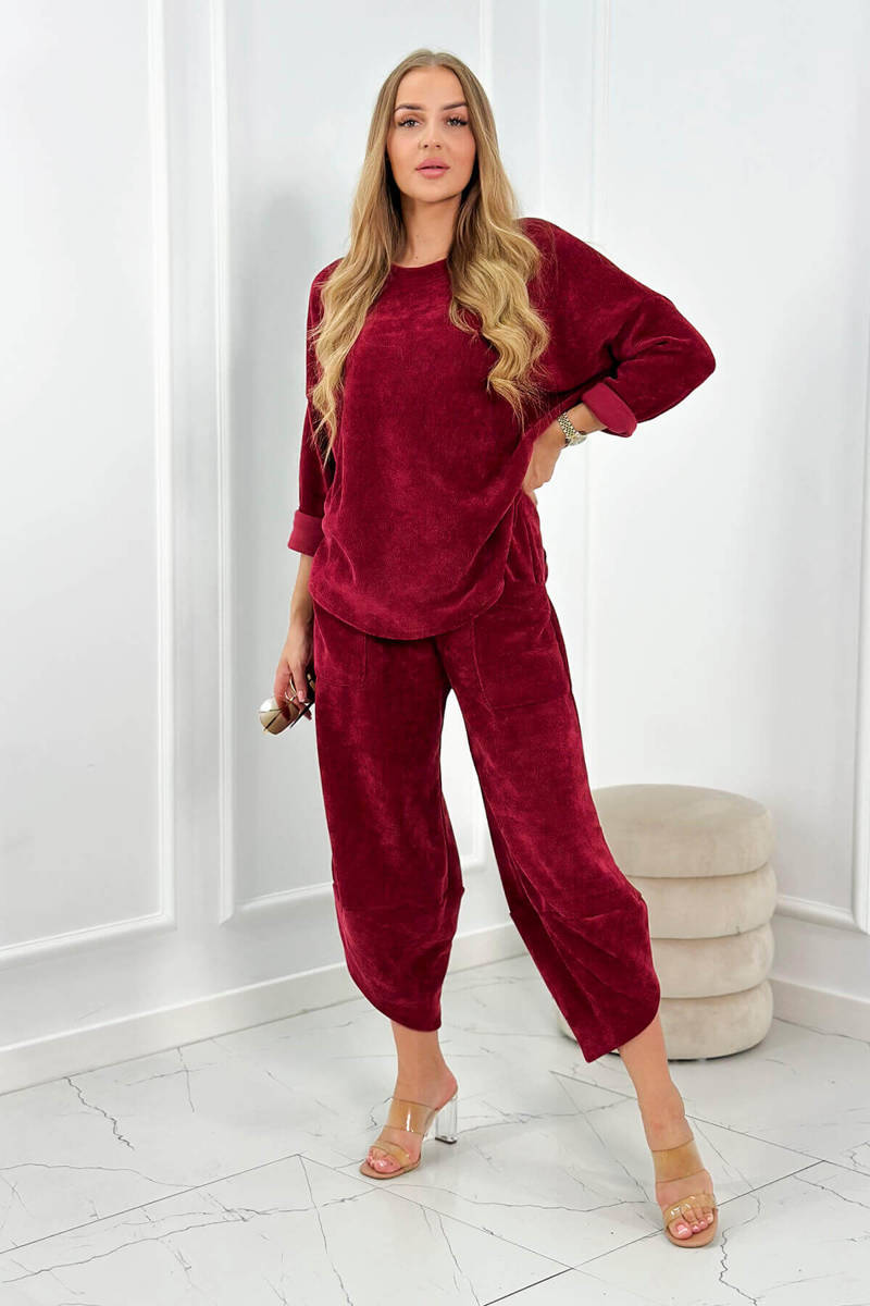 Set Sweatshirt + Trousers Red