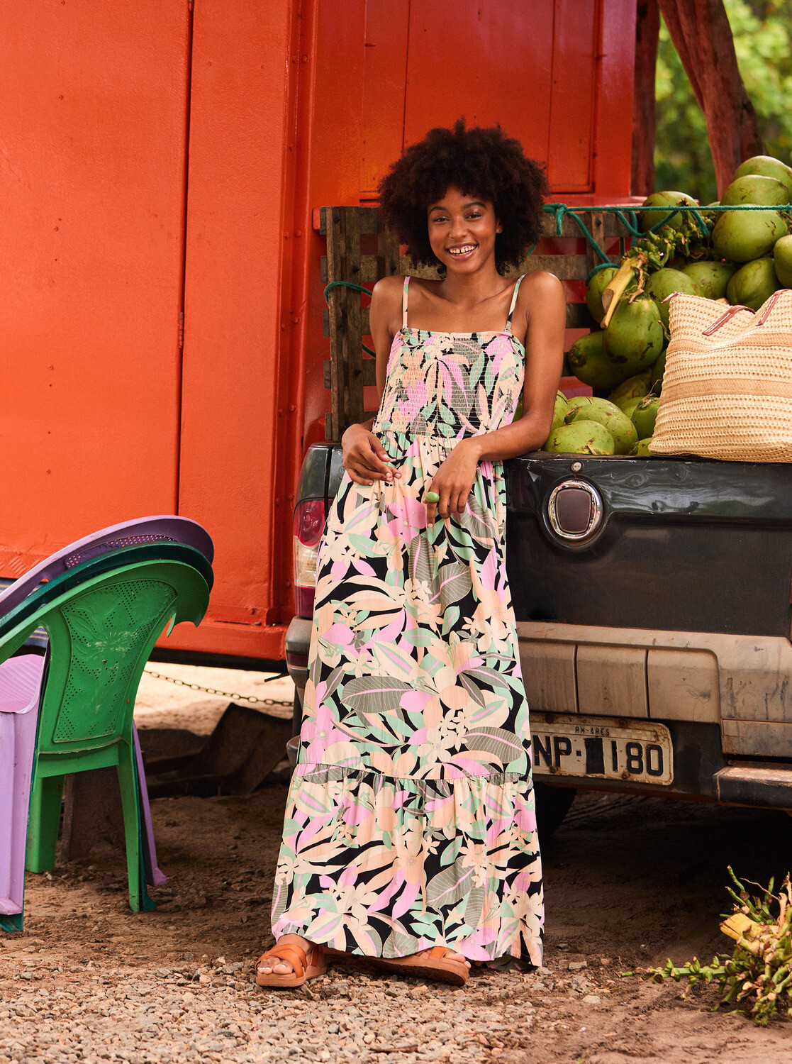 Maxi dress Roxy SOFT MEMORIES