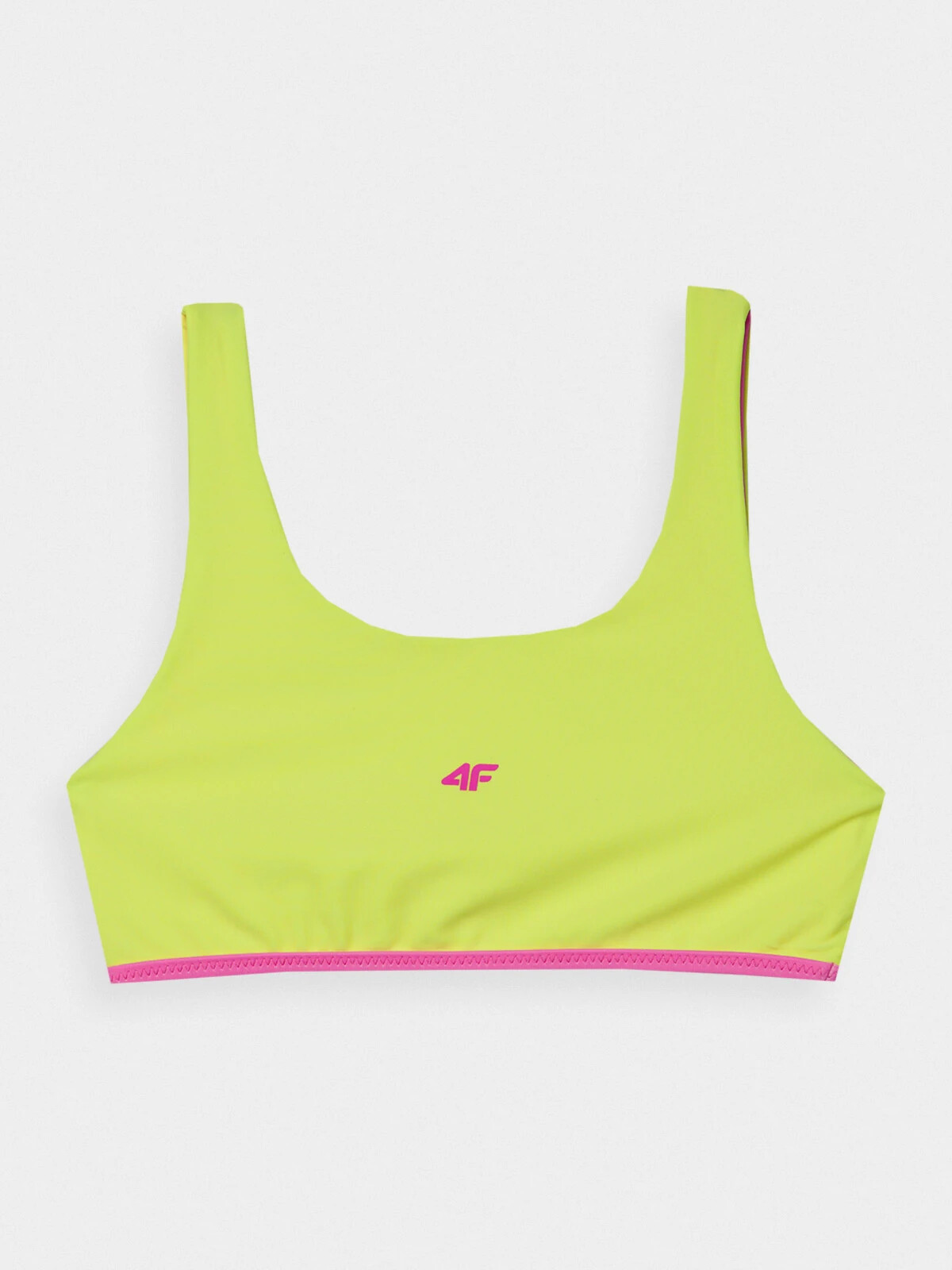 Girls' 2-piece swimsuit 4F - green/pink