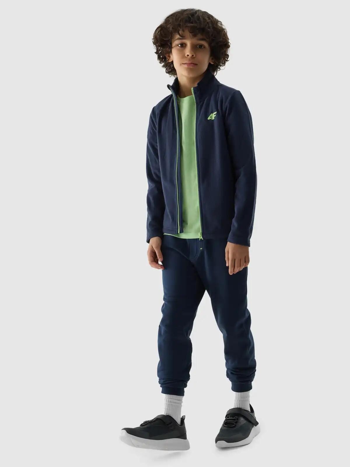 Boys&#039; fleece sweatshirt 4F