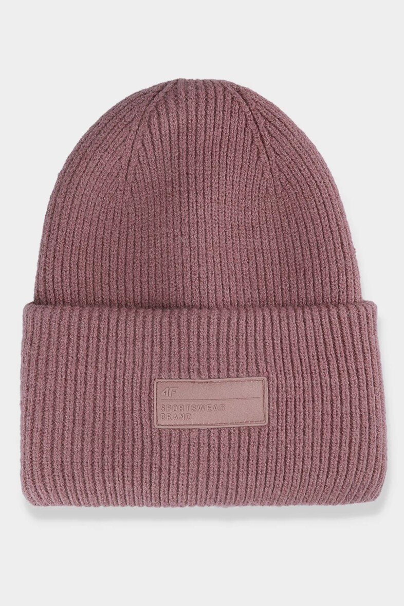 Women's Winter Hat With 4F Logo Pink