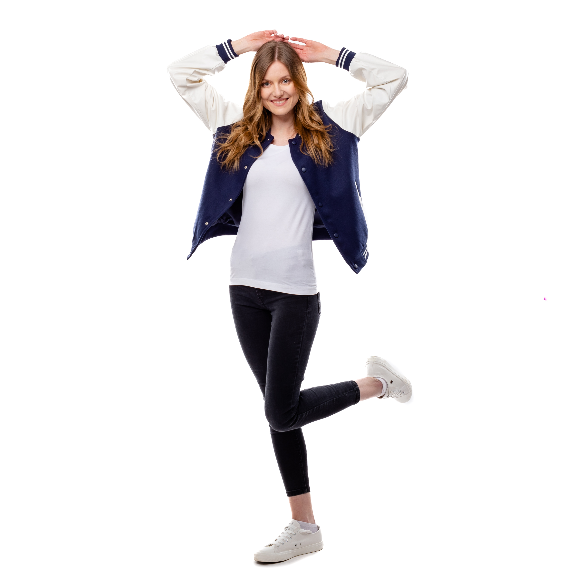 Women's Baseball Jacket GLANO - Dark Blue