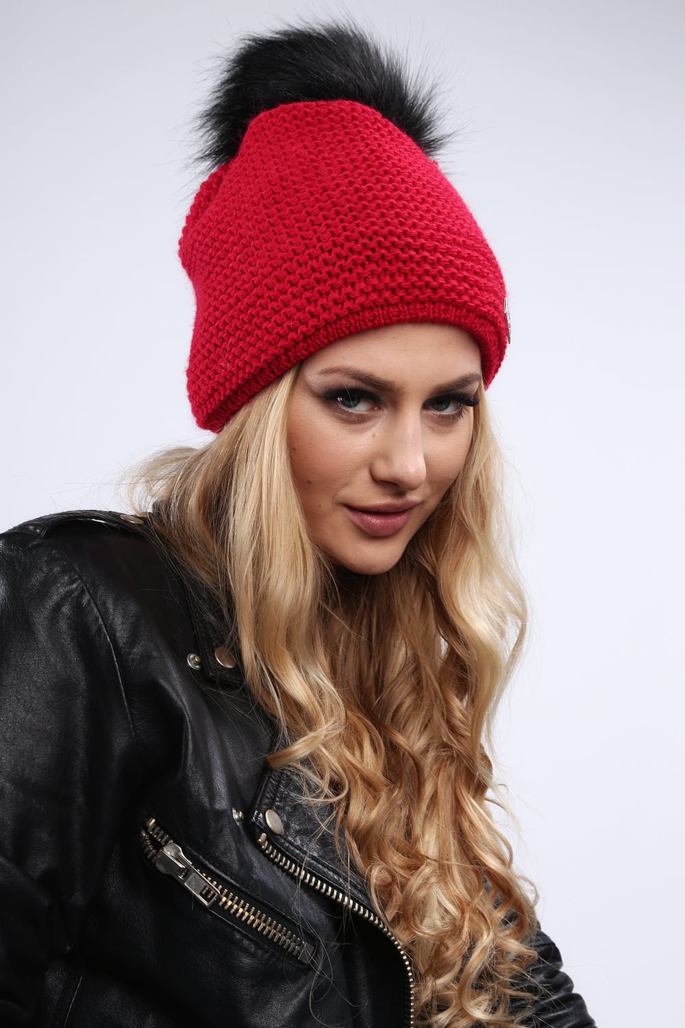 Red winter cap