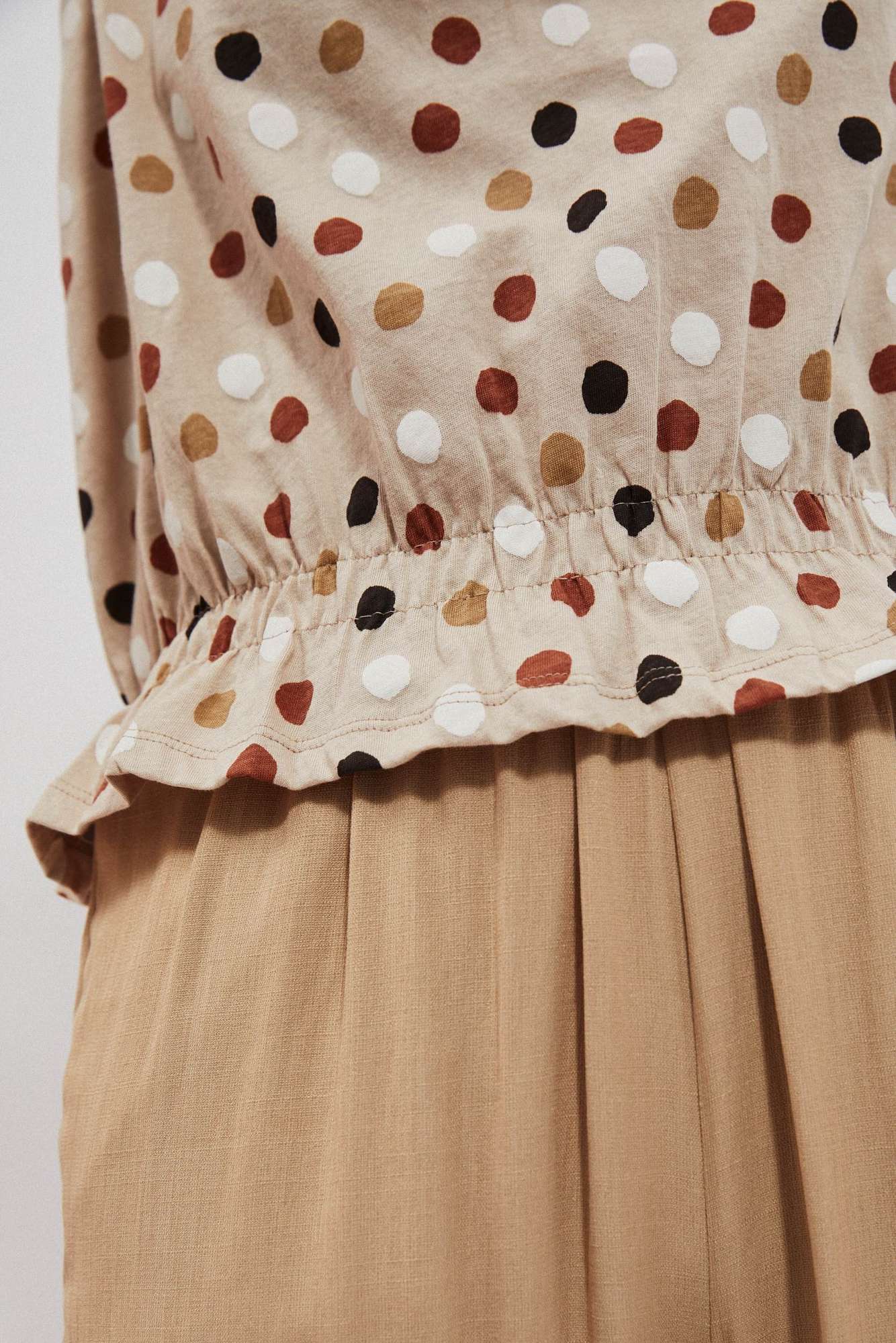 WOMEN'S T-SHIRT L-TS-4053 L.Beige