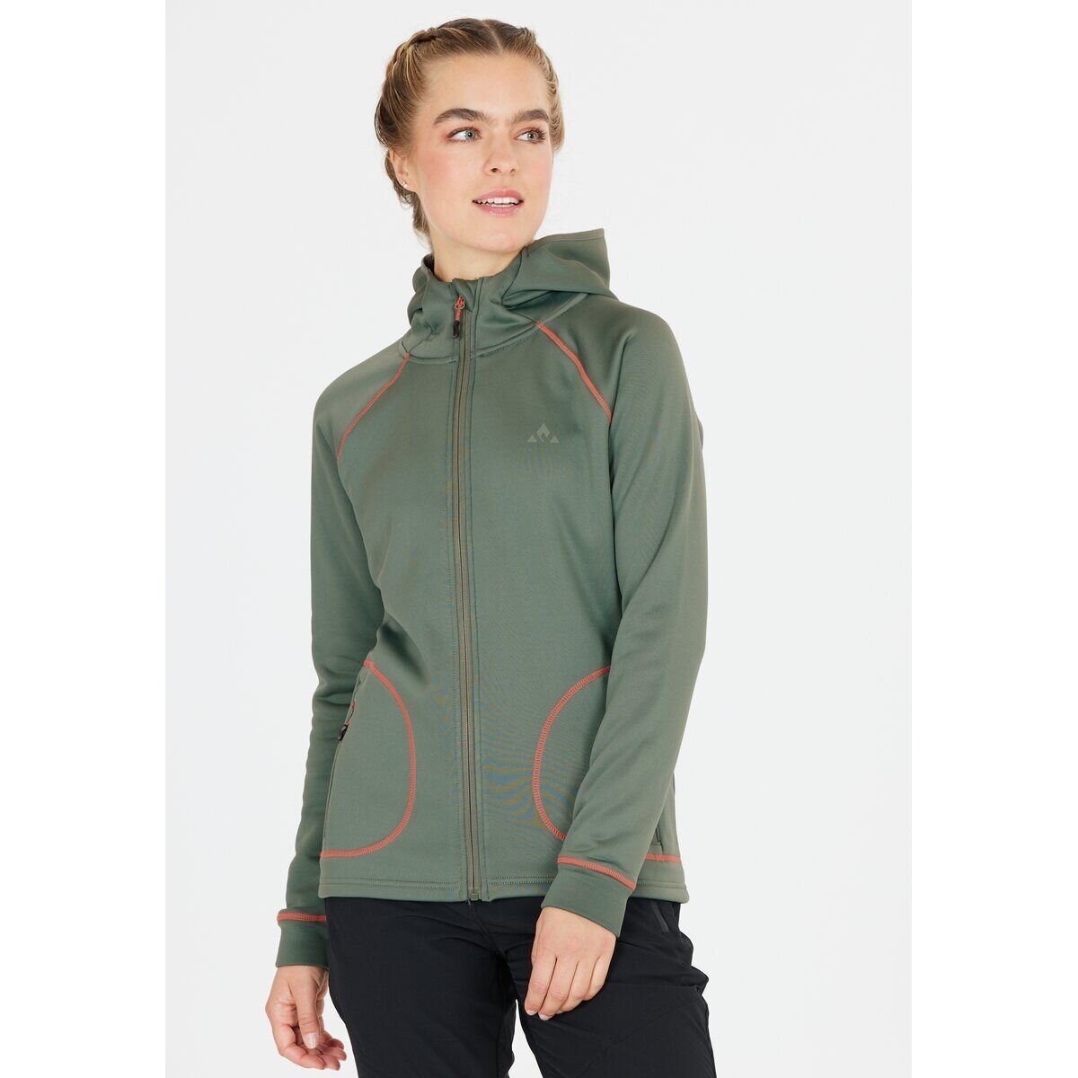 Women's Fleece Jacket Whistler Tracker W Powerstretch Hood Fleece Jacket