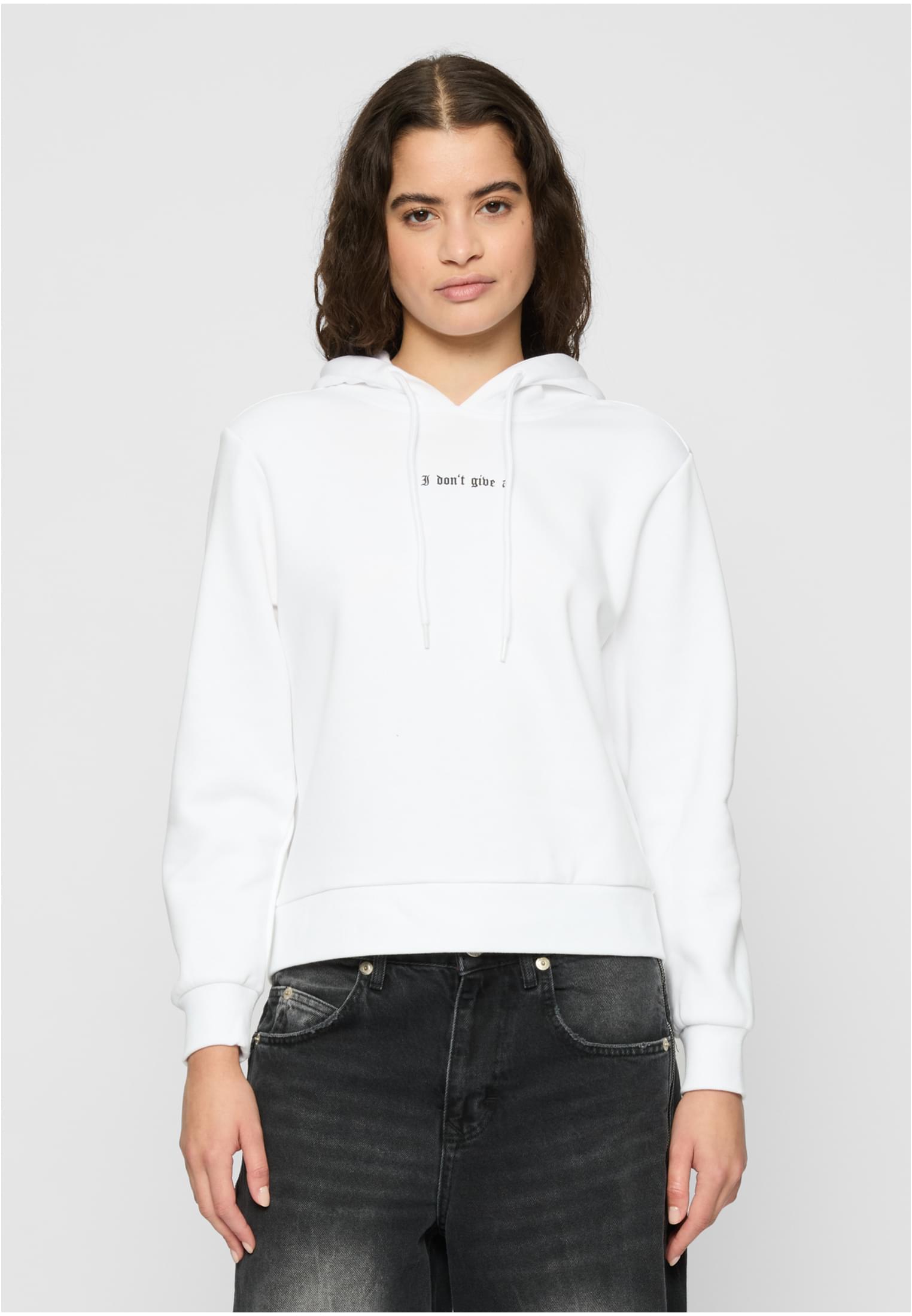 Women's Sweatshirt I Dont Give A Hoody White