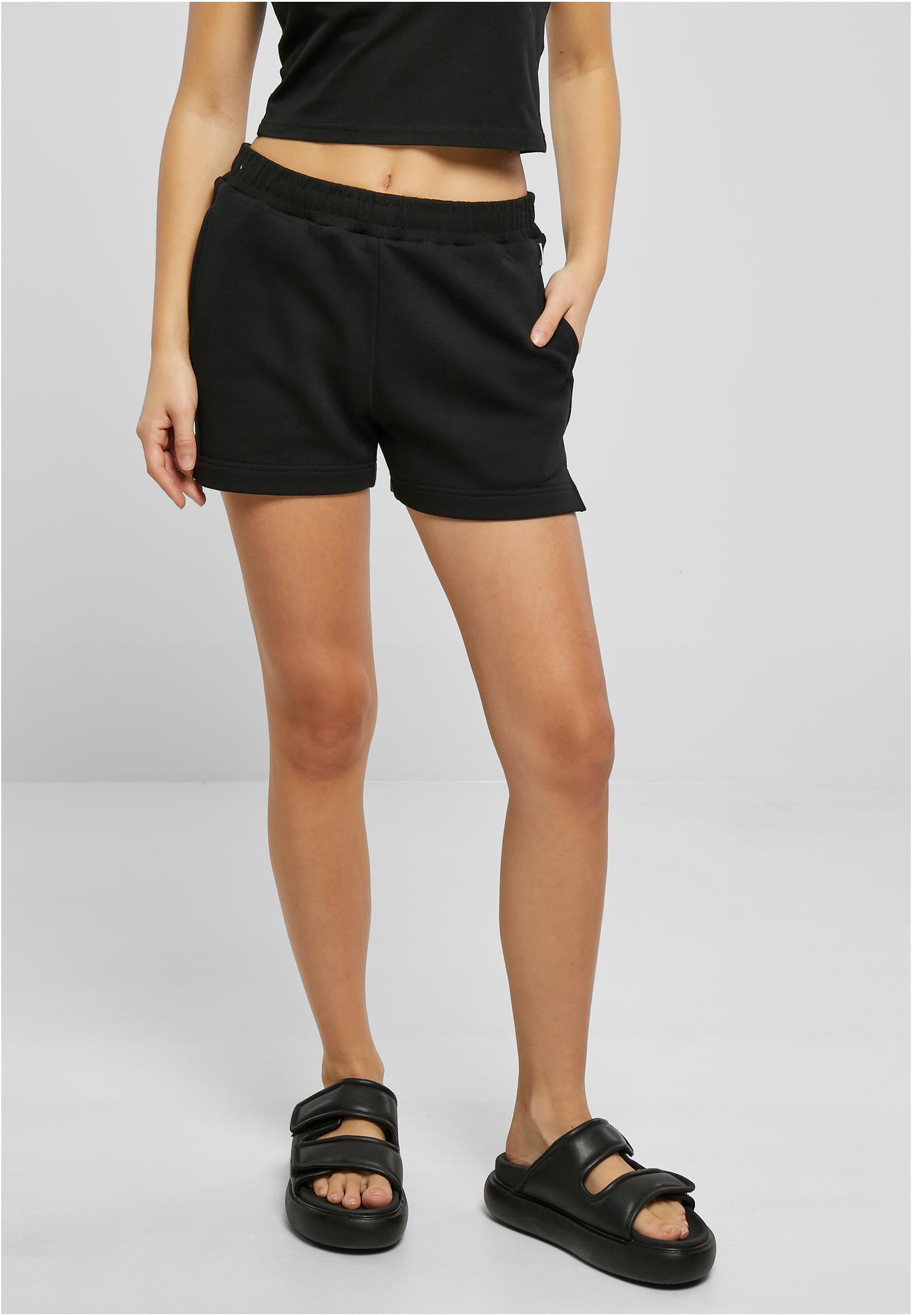 Women's Organic Terry Shorts Black