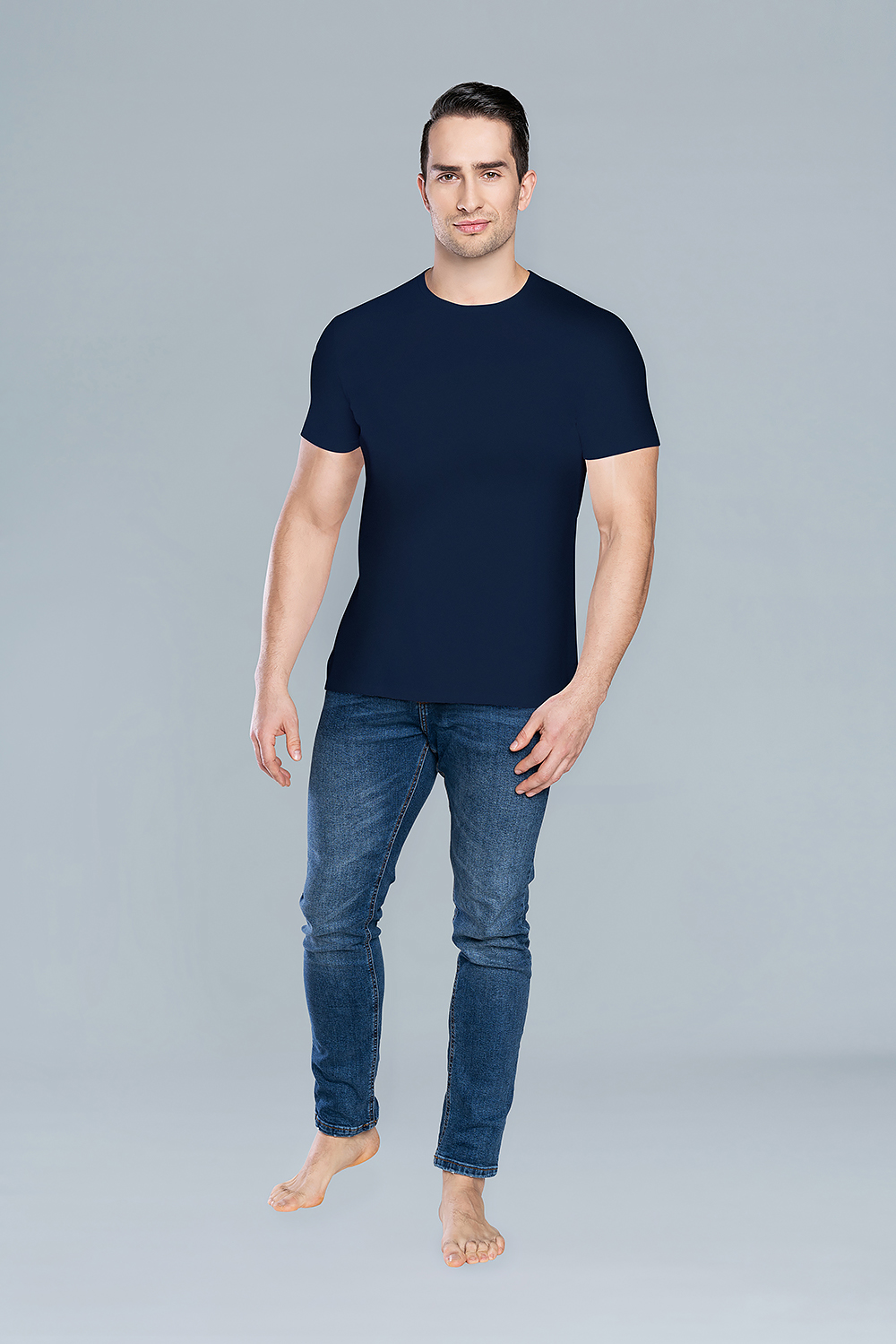 Ikar T-shirt with short sleeves - dark blue