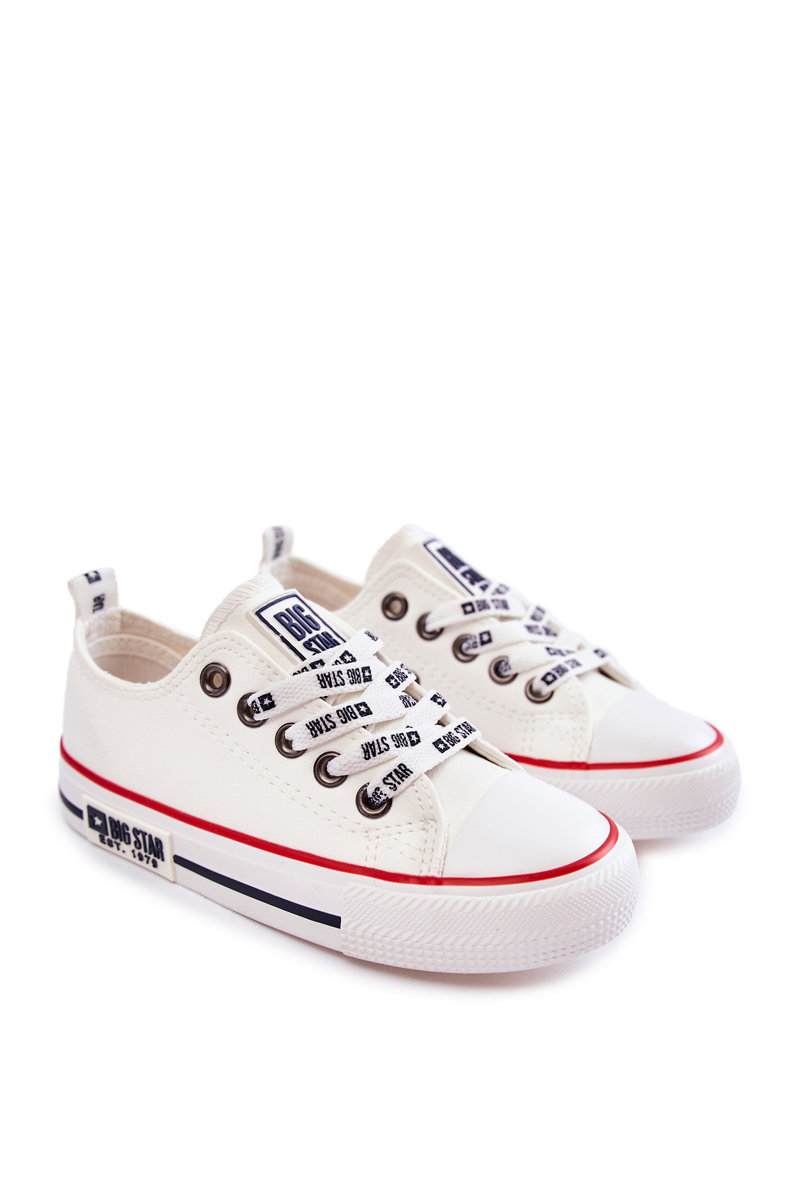 Kids Leather Sneakers BIG STAR KK374038 White