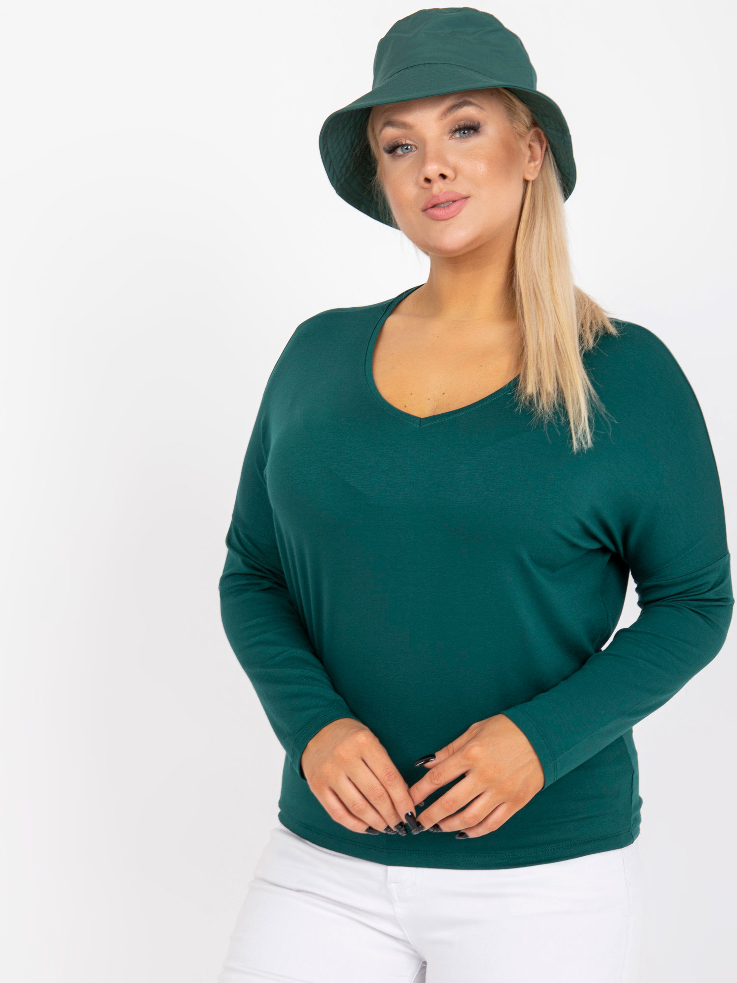 Blouse-RV-BZ-7302.23-dark Green