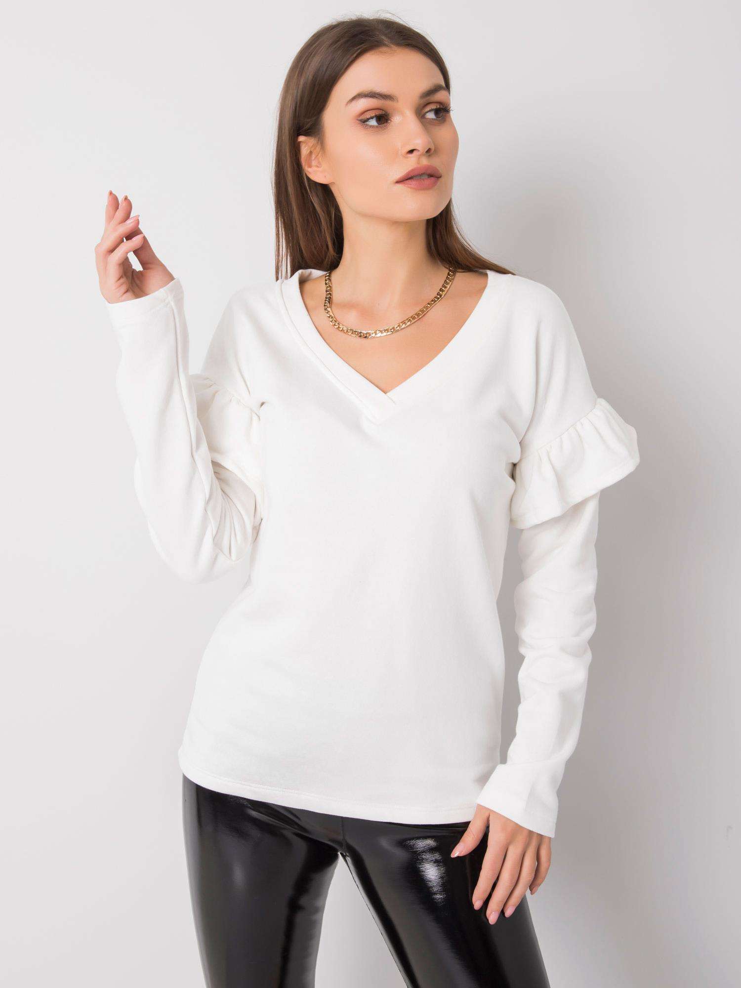 Women's Sweatshirt RUE PARIS Ecru