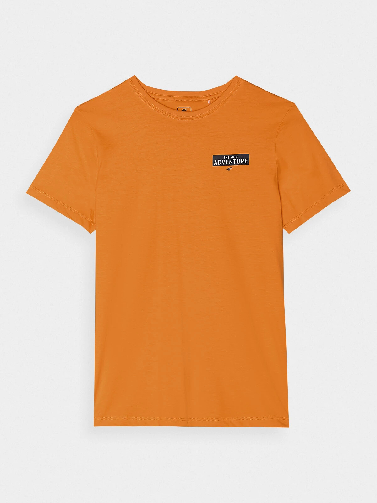 Boys' 4F Printed Organic Cotton T-Shirt - Orange