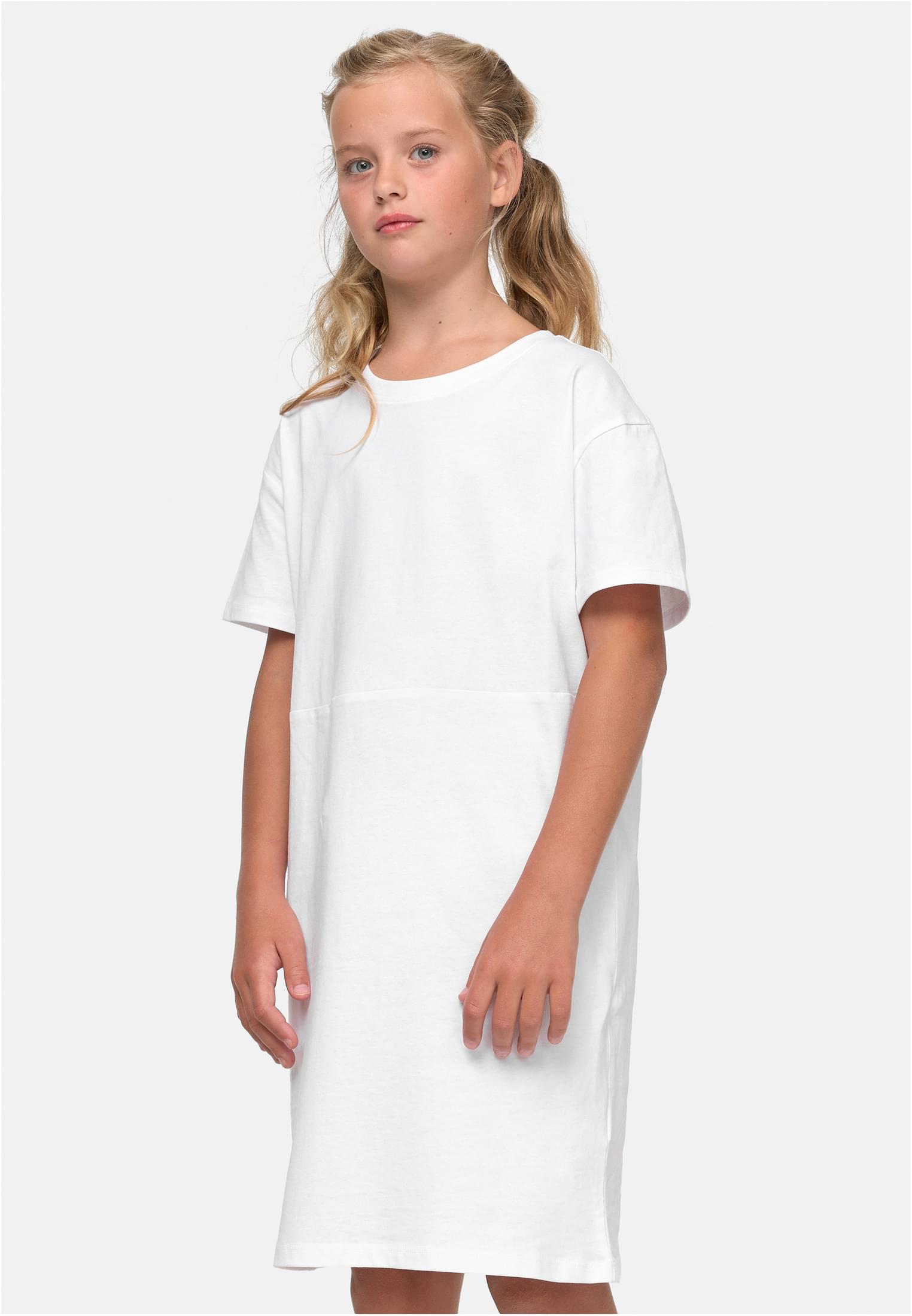 Levně Dívčí organické oversized tričko bílé
