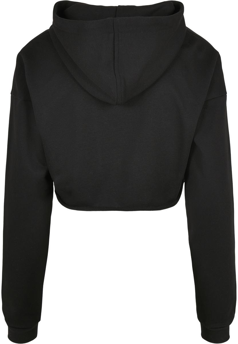 Women's Oversized Cropped Hoody Black