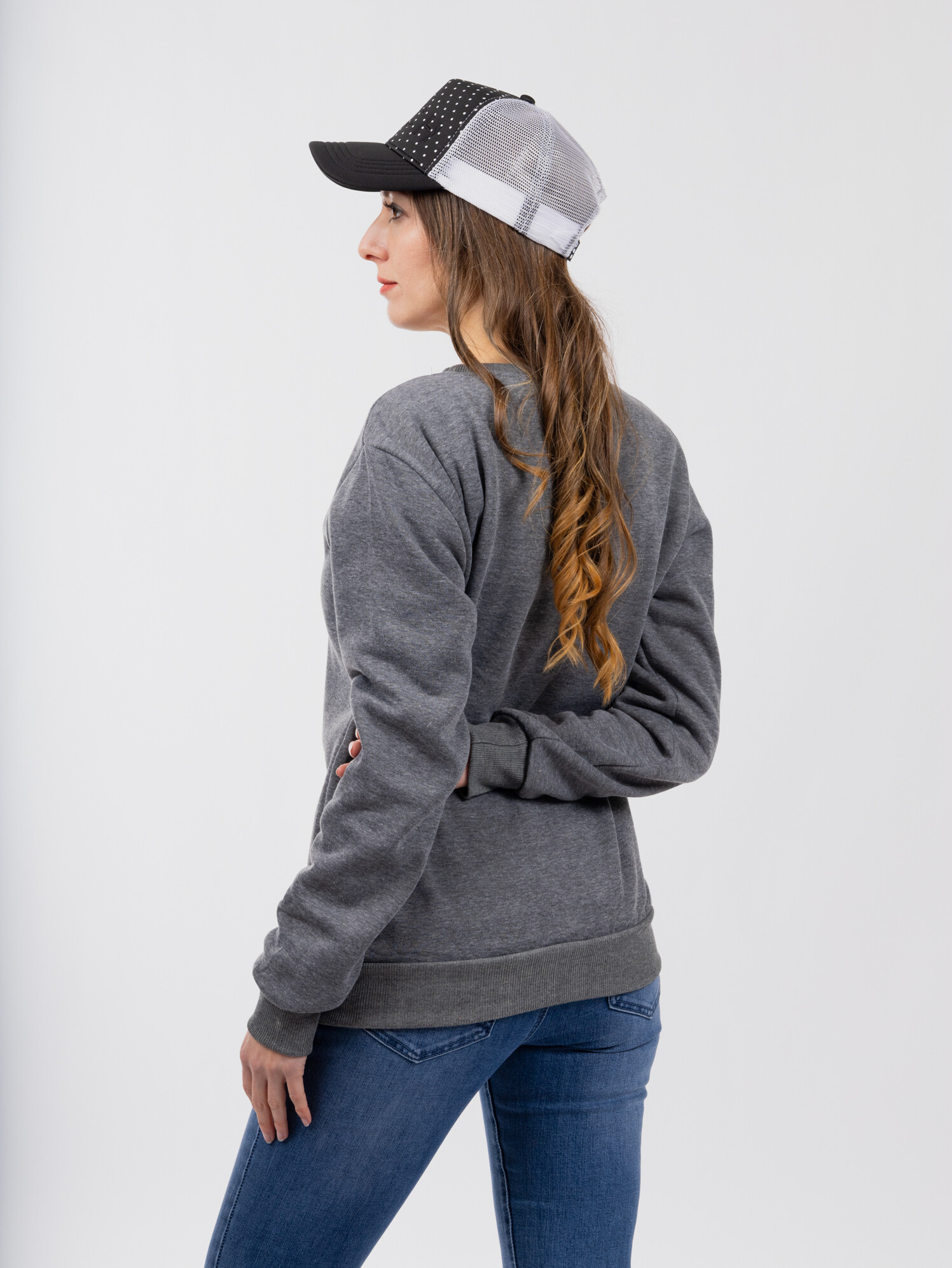 Women's sweatshirt GLANO - dark gray