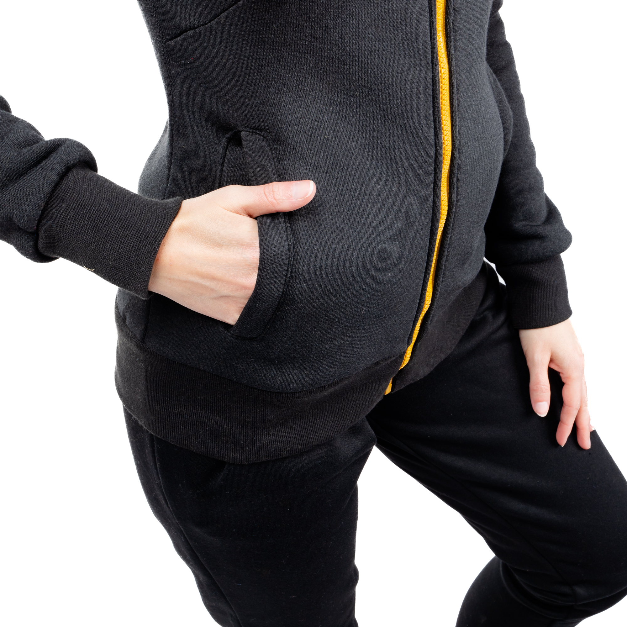 Women&#039;s tracksuit GLANO - black/yellow