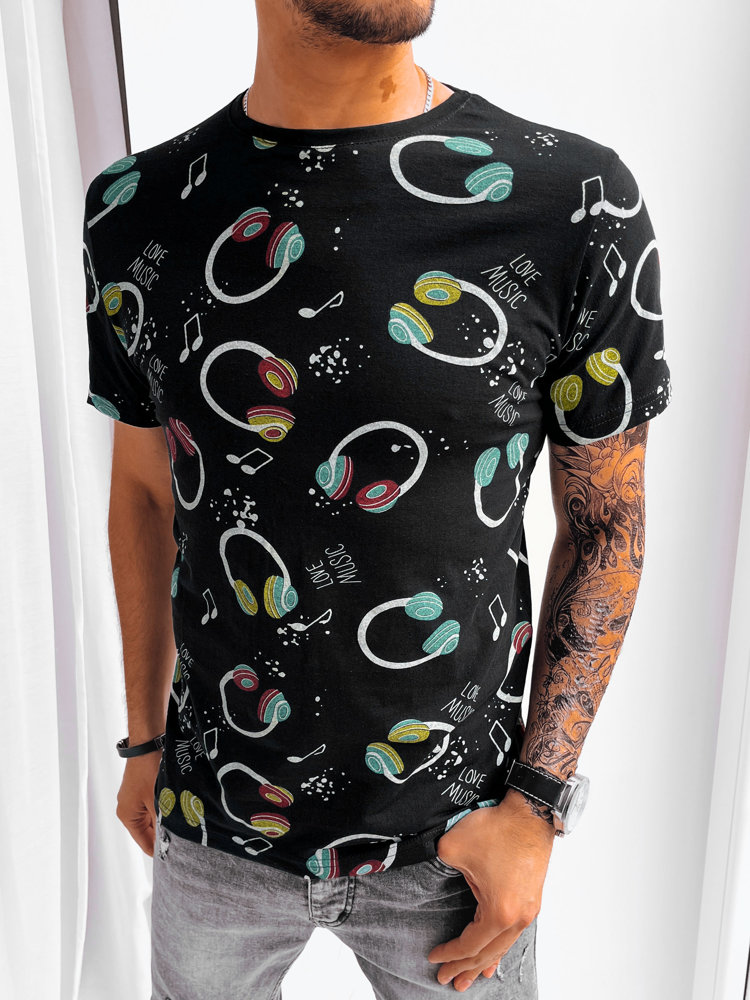 Black men's T-shirt Dstreet with print