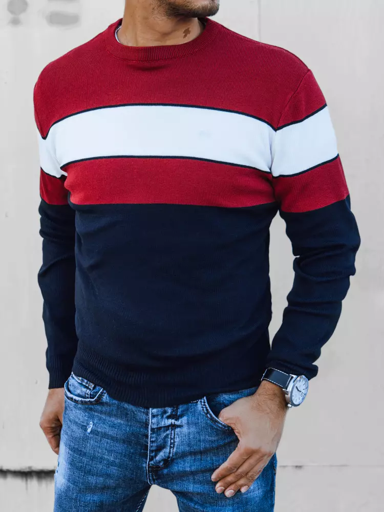 Dstreet Men's Dark Blue Sweater
