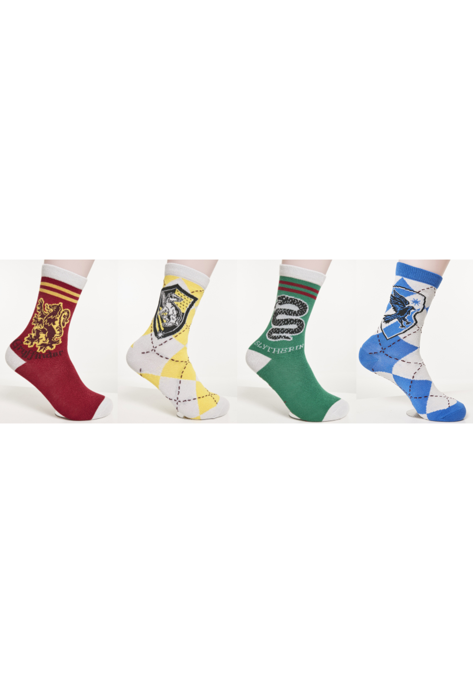 Harry Potter 4-Pack Multicolor Team Socks