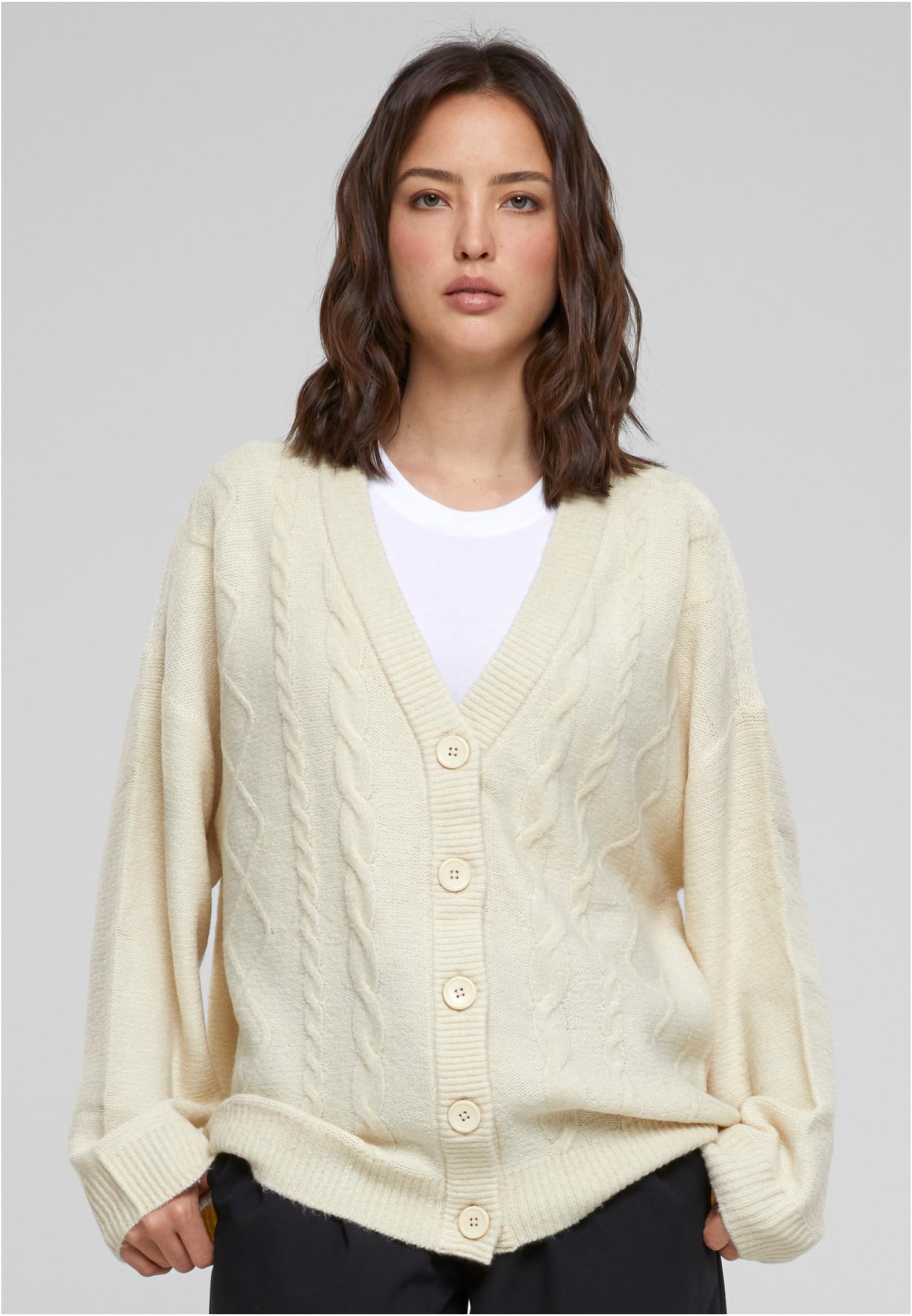 Women's Knitted Cardigan Light Beige