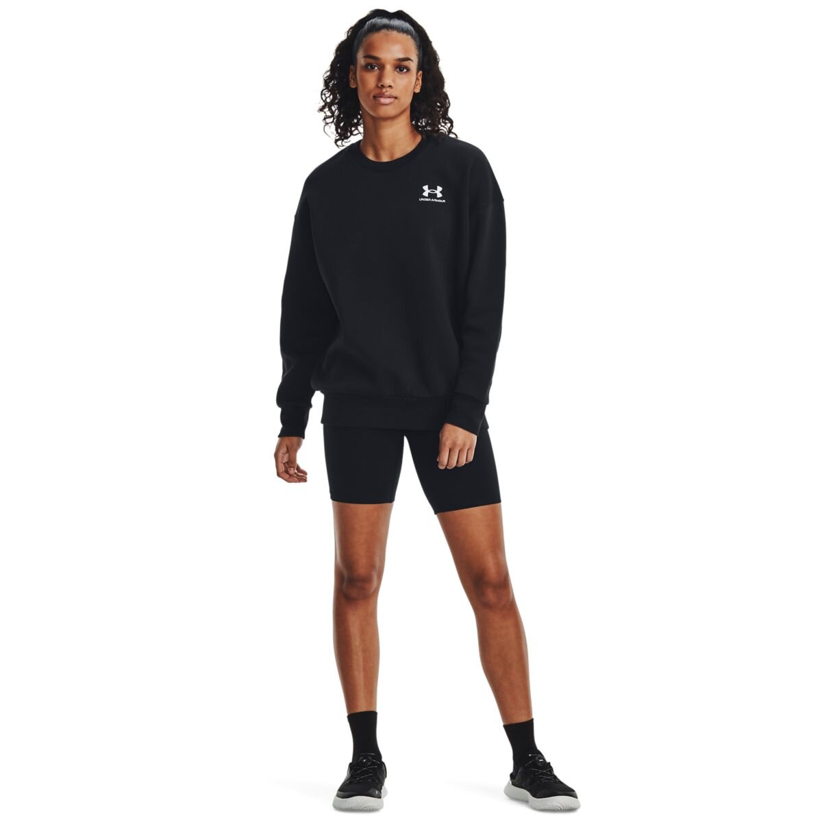 Women&#039;s oversized sweatshirt Under Armour Essential Flc OS Crew