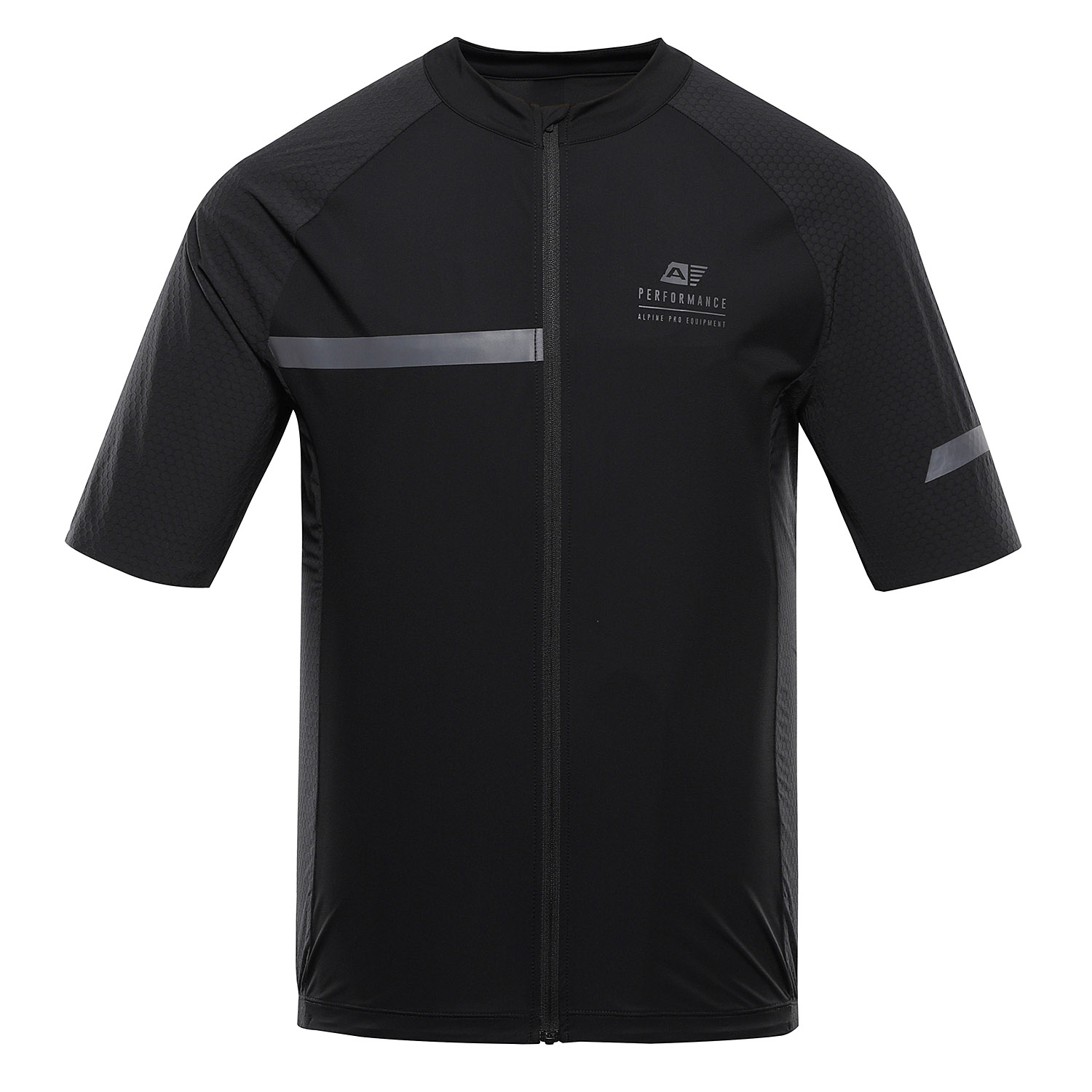 Men's Cycling Jersey ALPINE PRO SAGEN Black