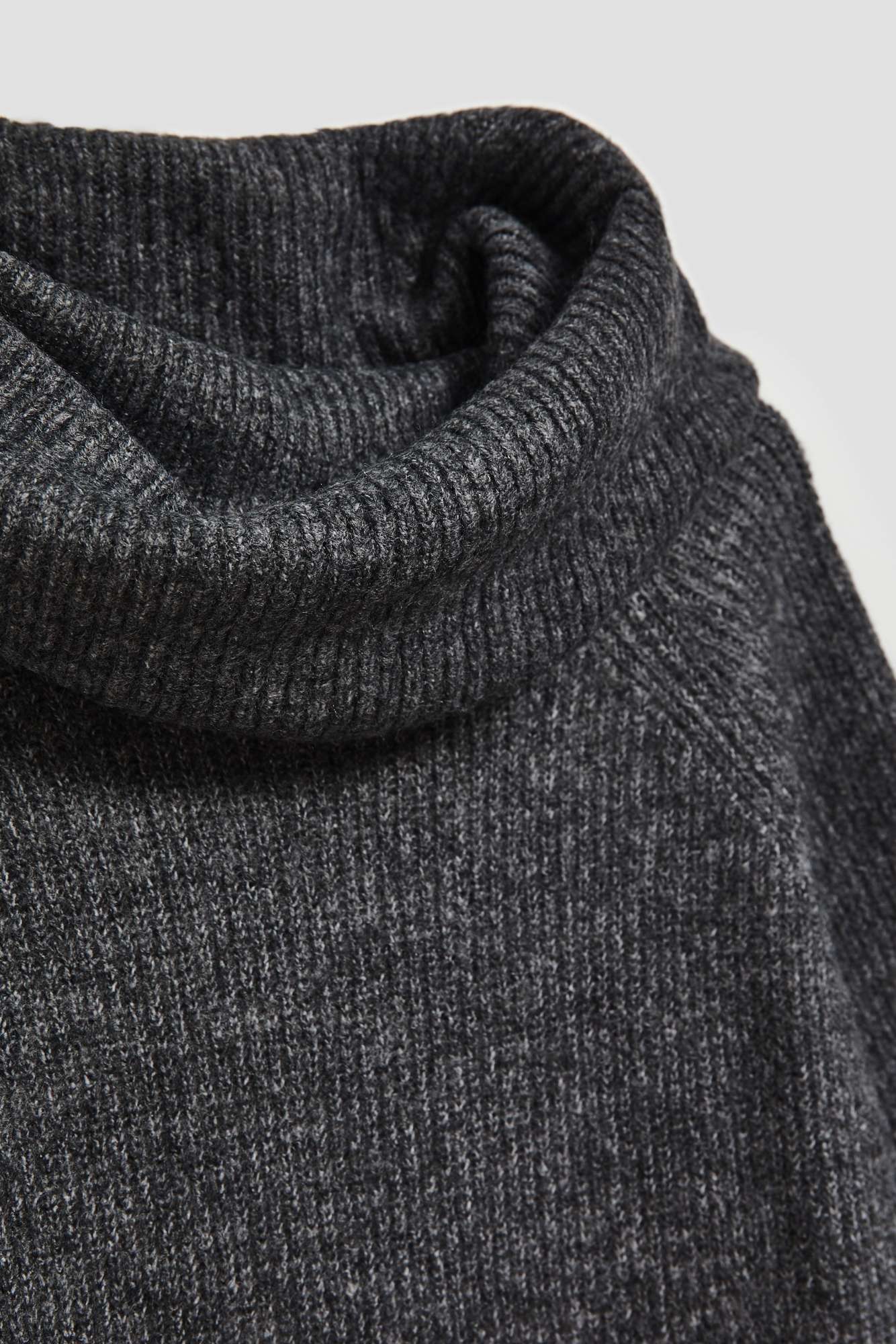 Marisse Graphite Turtleneck Sweater Dress