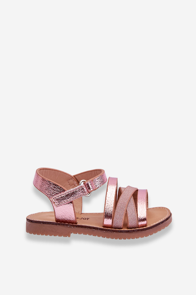 Children's sandals with straps Pink Isla