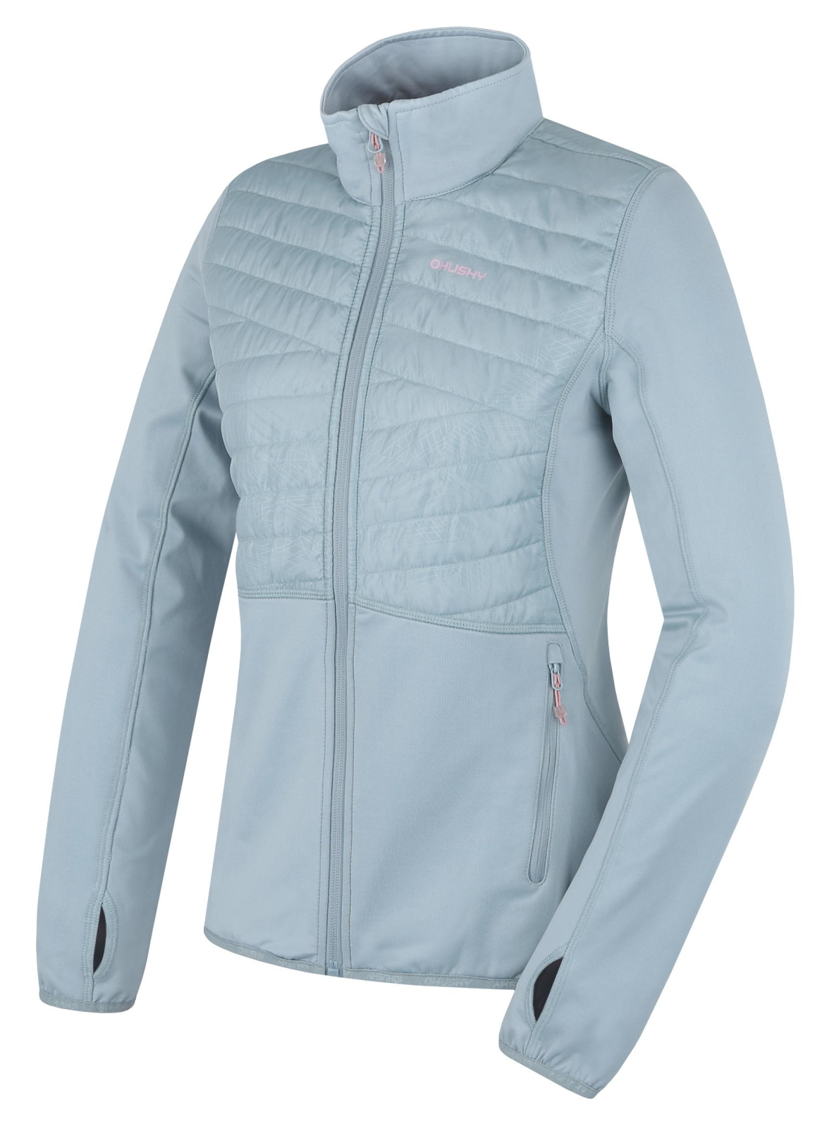 HUSKY Airy L Faded Mint Women's Zip-up Sweatshirt