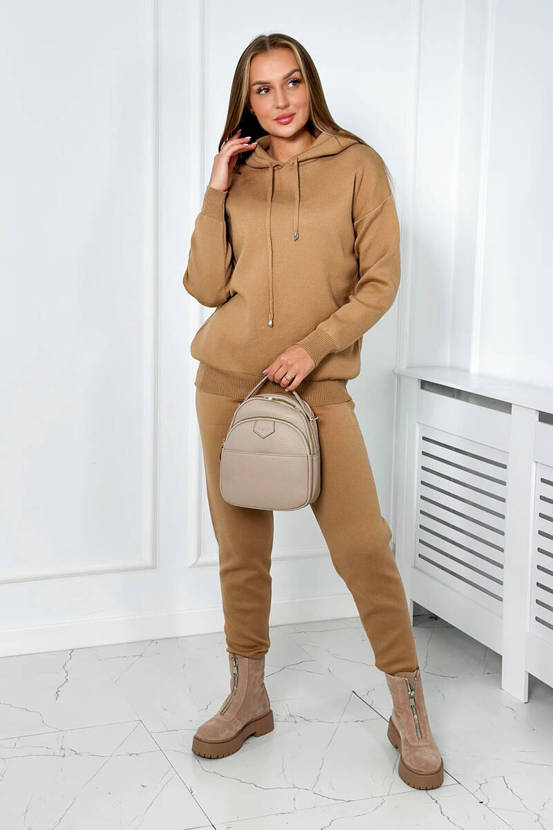 Sweater Set Sweatshirt + Camel Pants